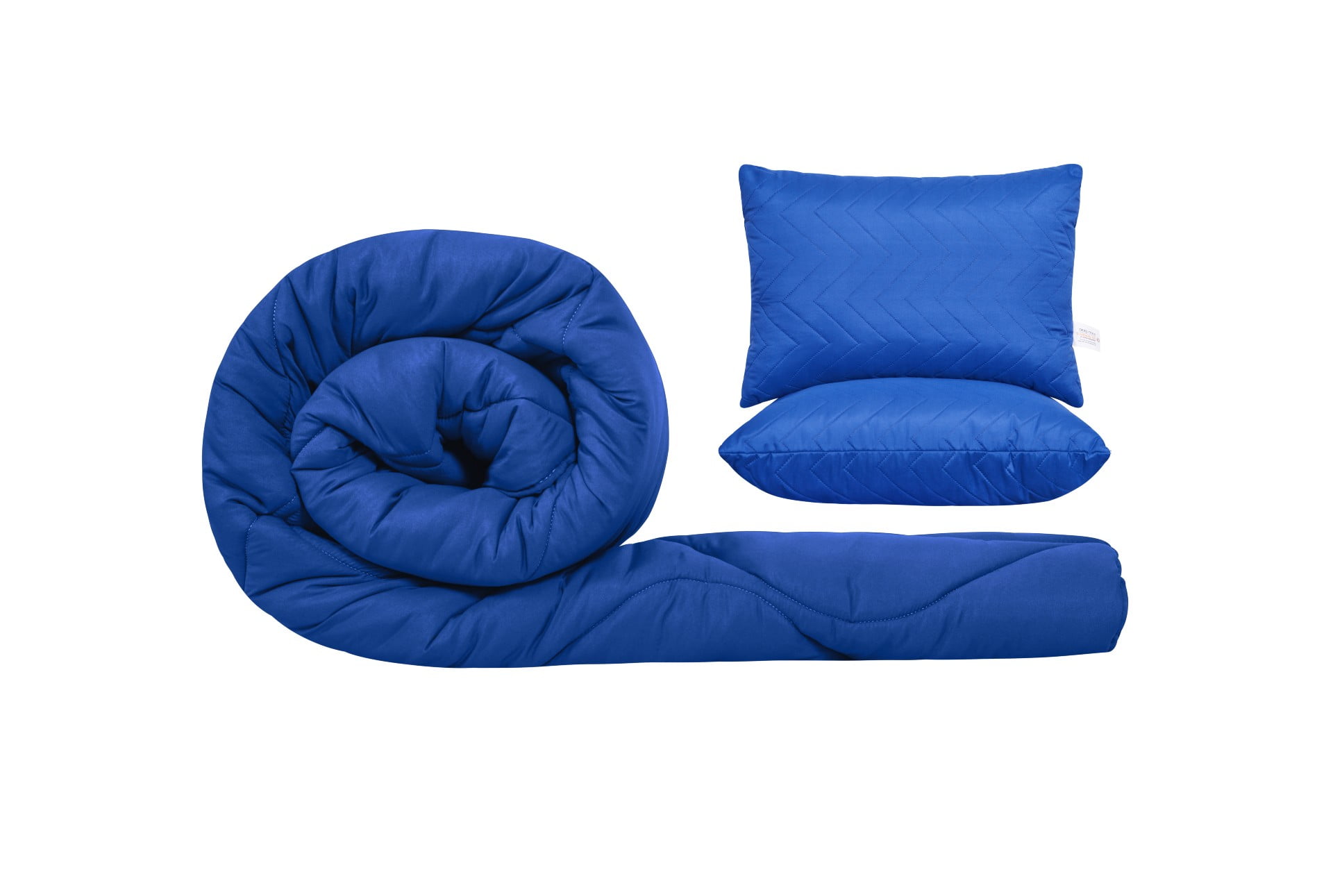 Set pilotă 200x220 cm cu 2 perne 50x70 cm, microfibră Ultramarin, umplutura 300 g/m²