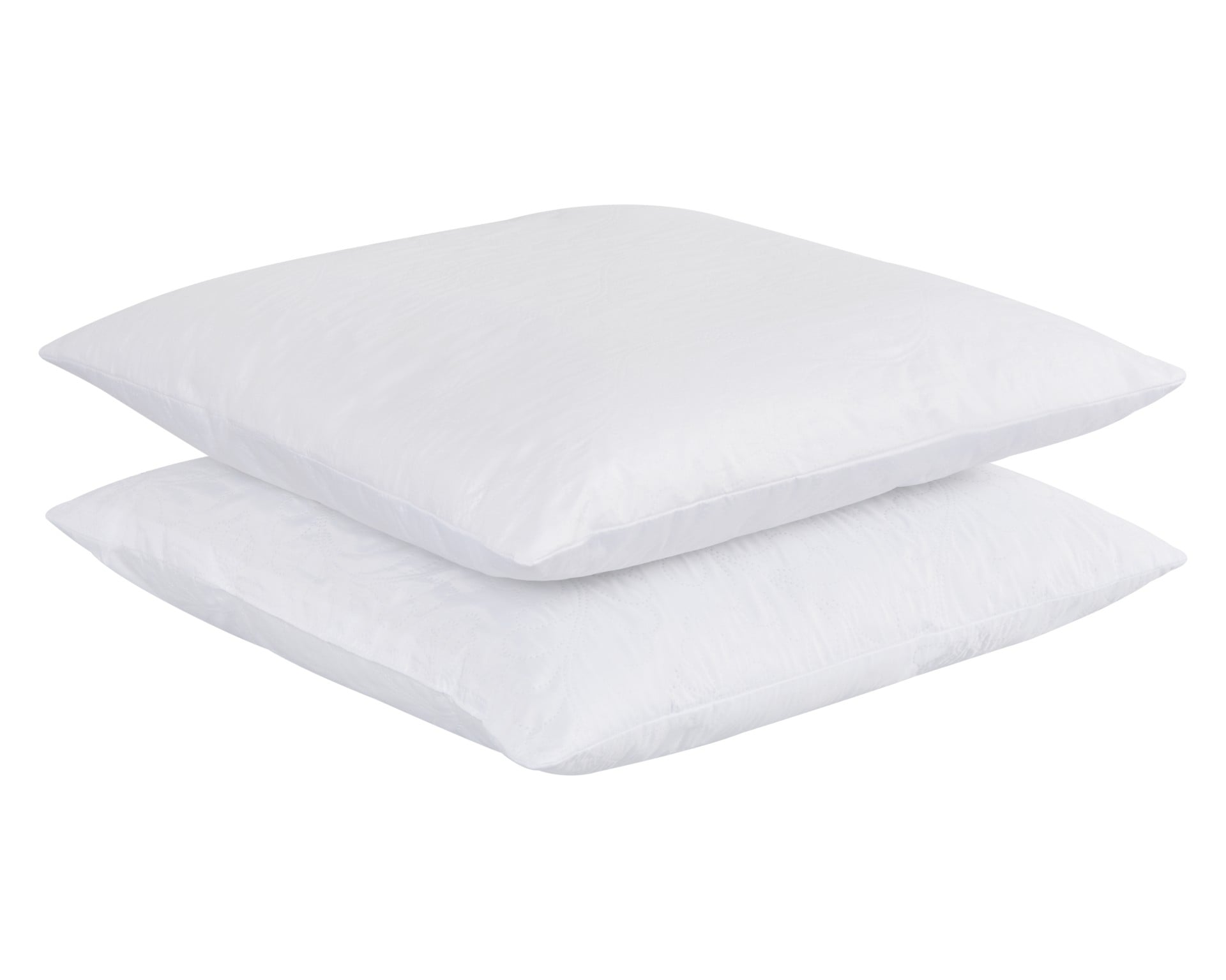 Set 2 perne clasice Belina 70x70 cm, microfibră 100%, Superball, vidat, albe