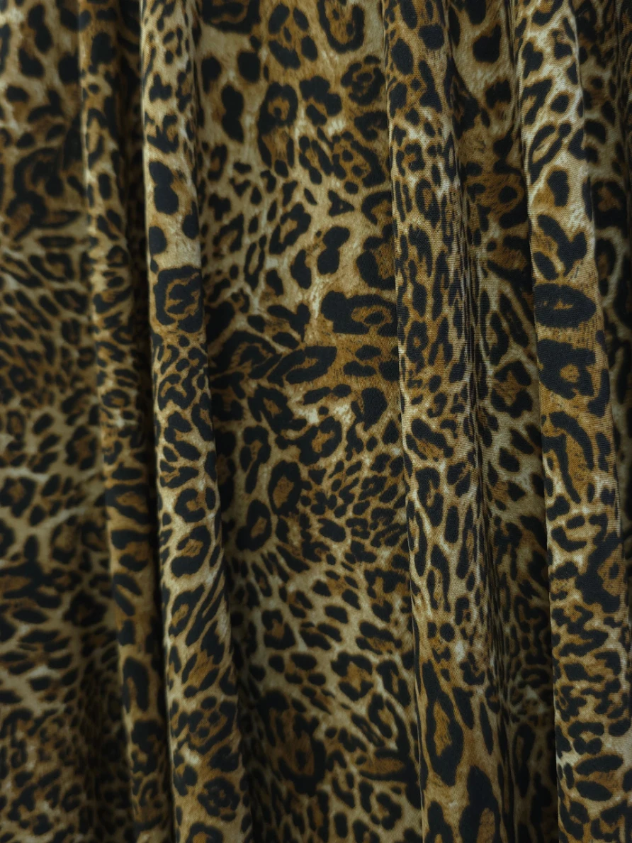 Matase tip piersica animal print fin