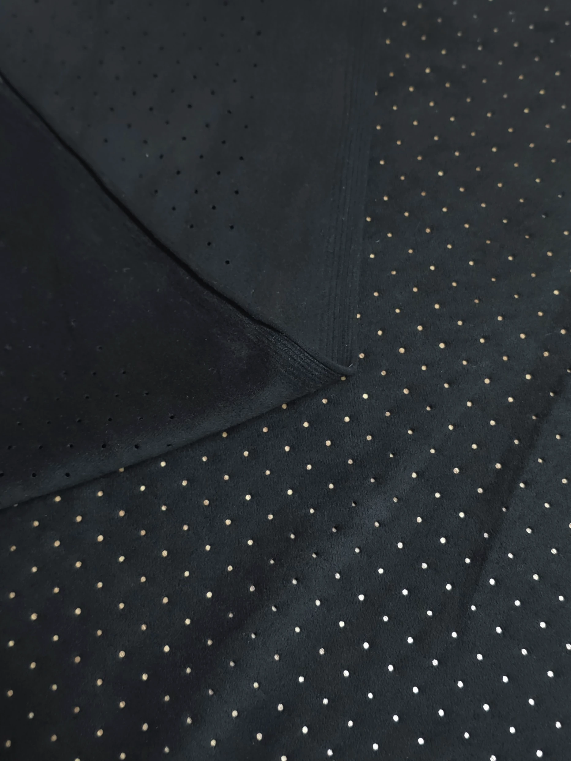 Piele tip Alcantara perforata neagra tapiterie auto