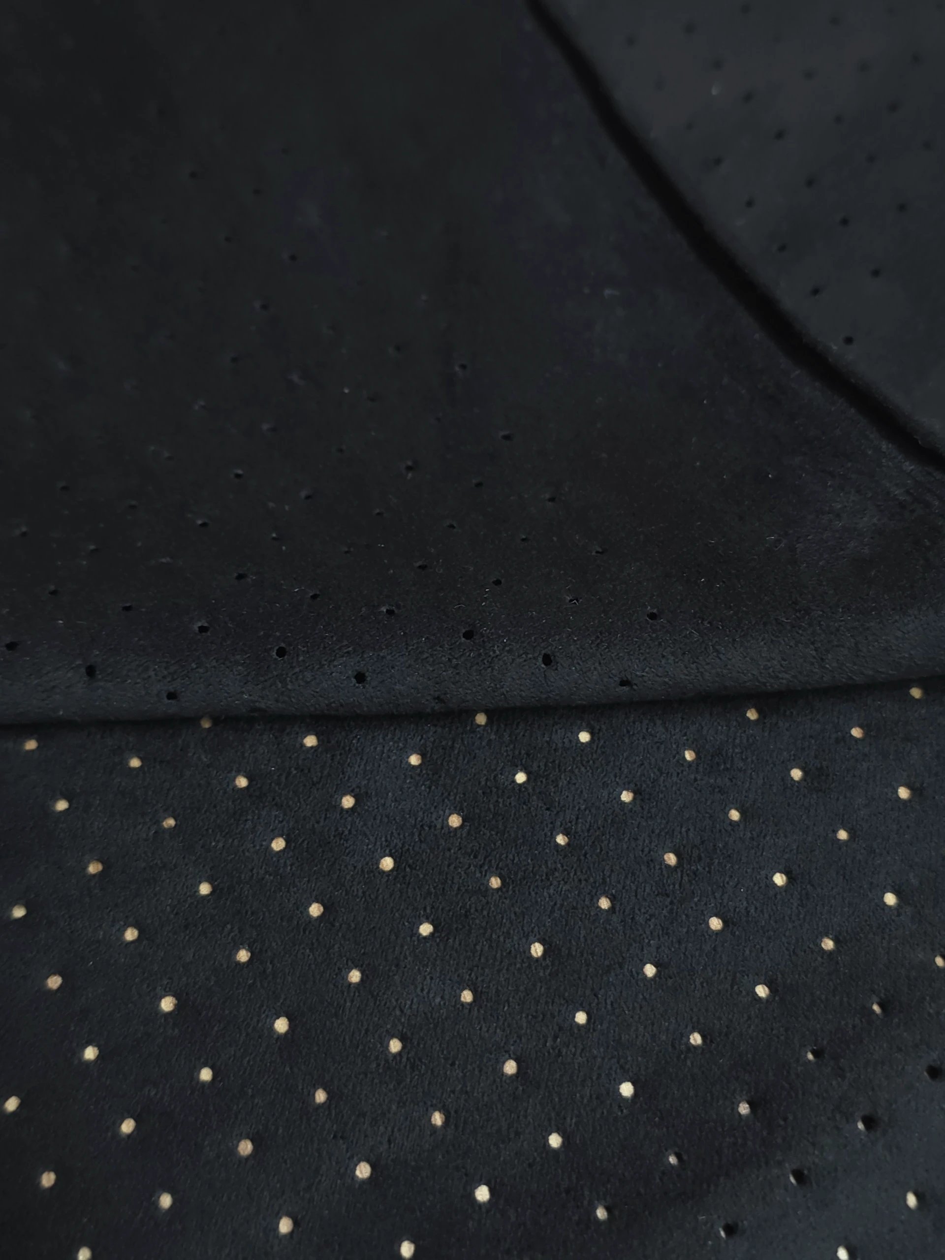 Piele tip Alcantara perforata neagra tapiterie auto