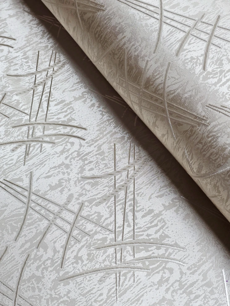 Material decor, fete de masa si draperii grej