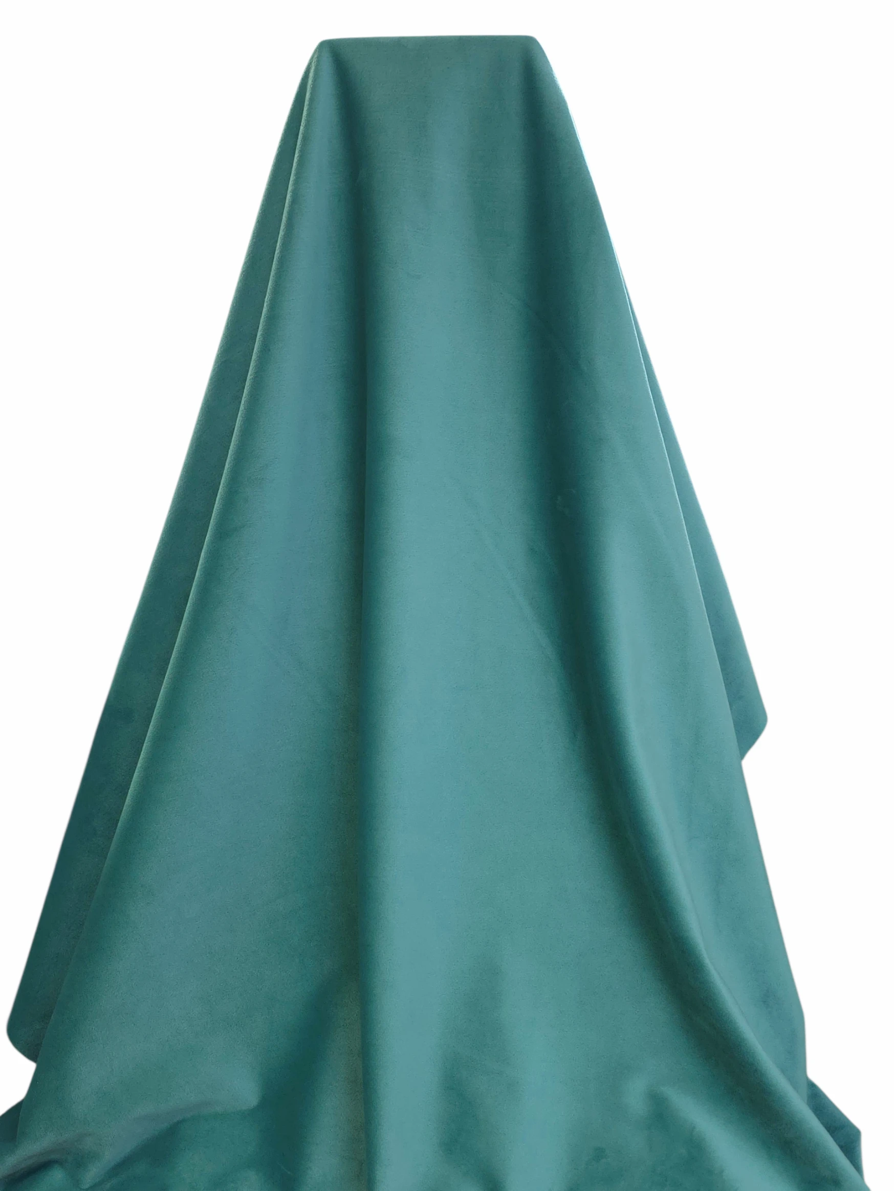 Material draperie catifea verde turcoaz