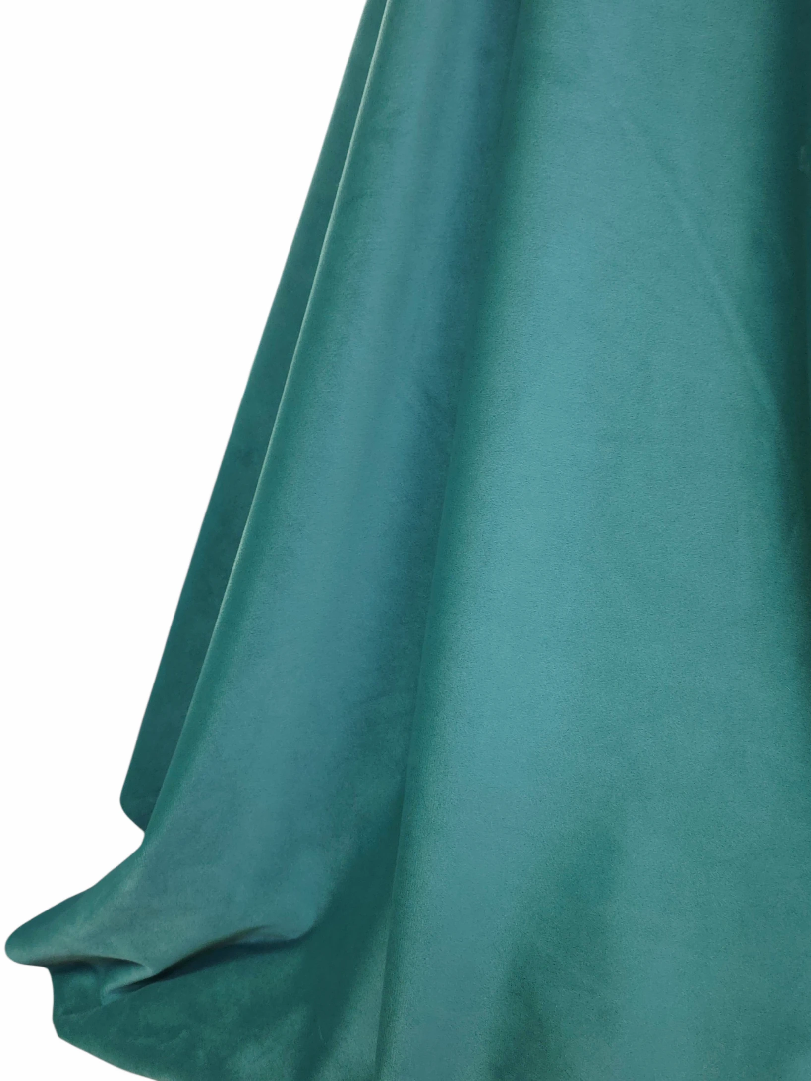 Material draperie catifea verde turcoaz