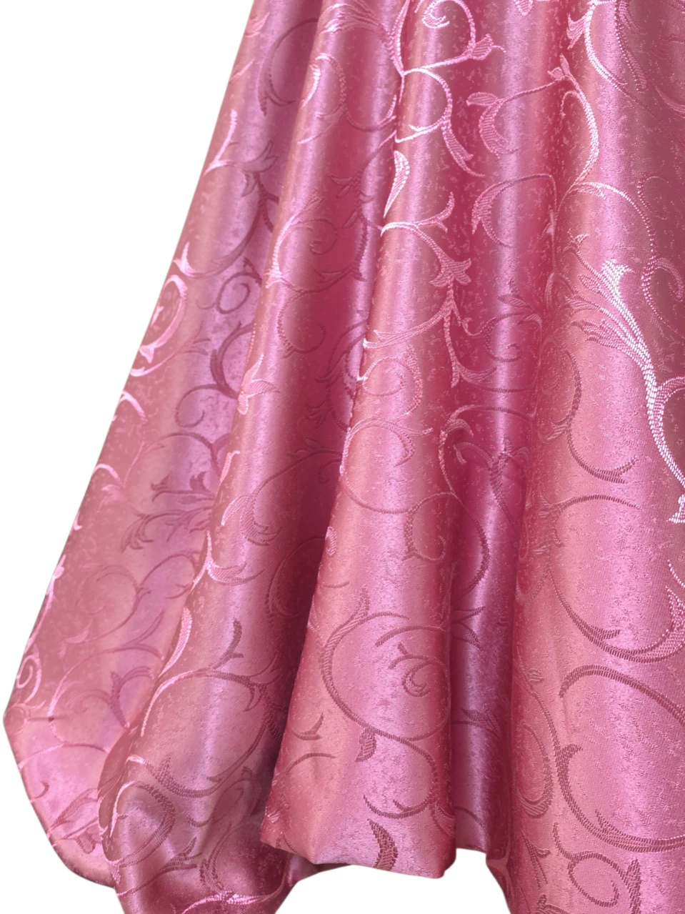 Material draperie roz contur ramurele