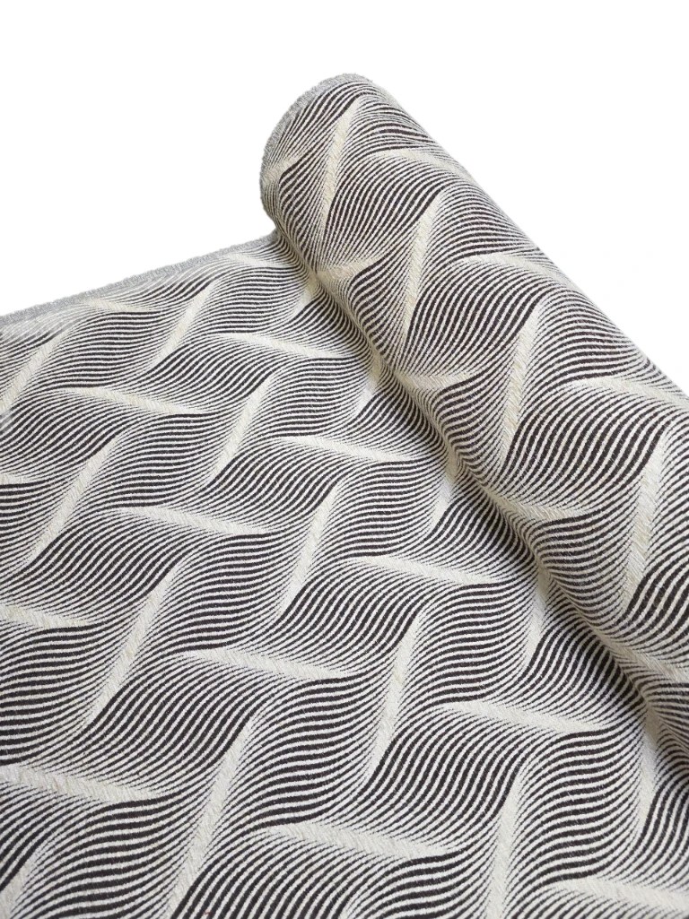 Material stofa pentru tapiterie plusata bej cu model 3D