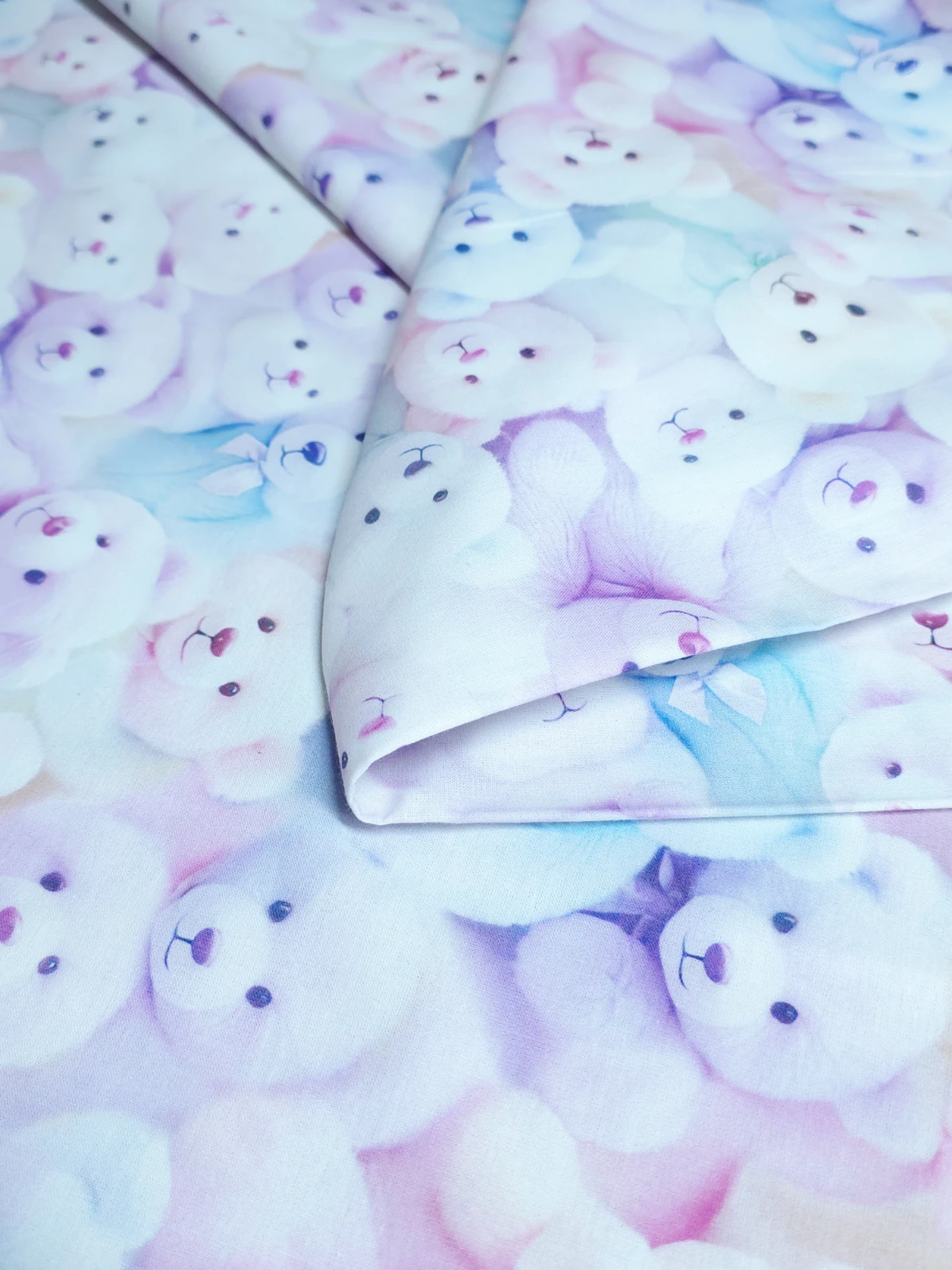 Bumbac ranforce premium Teddy Dream Pastel
