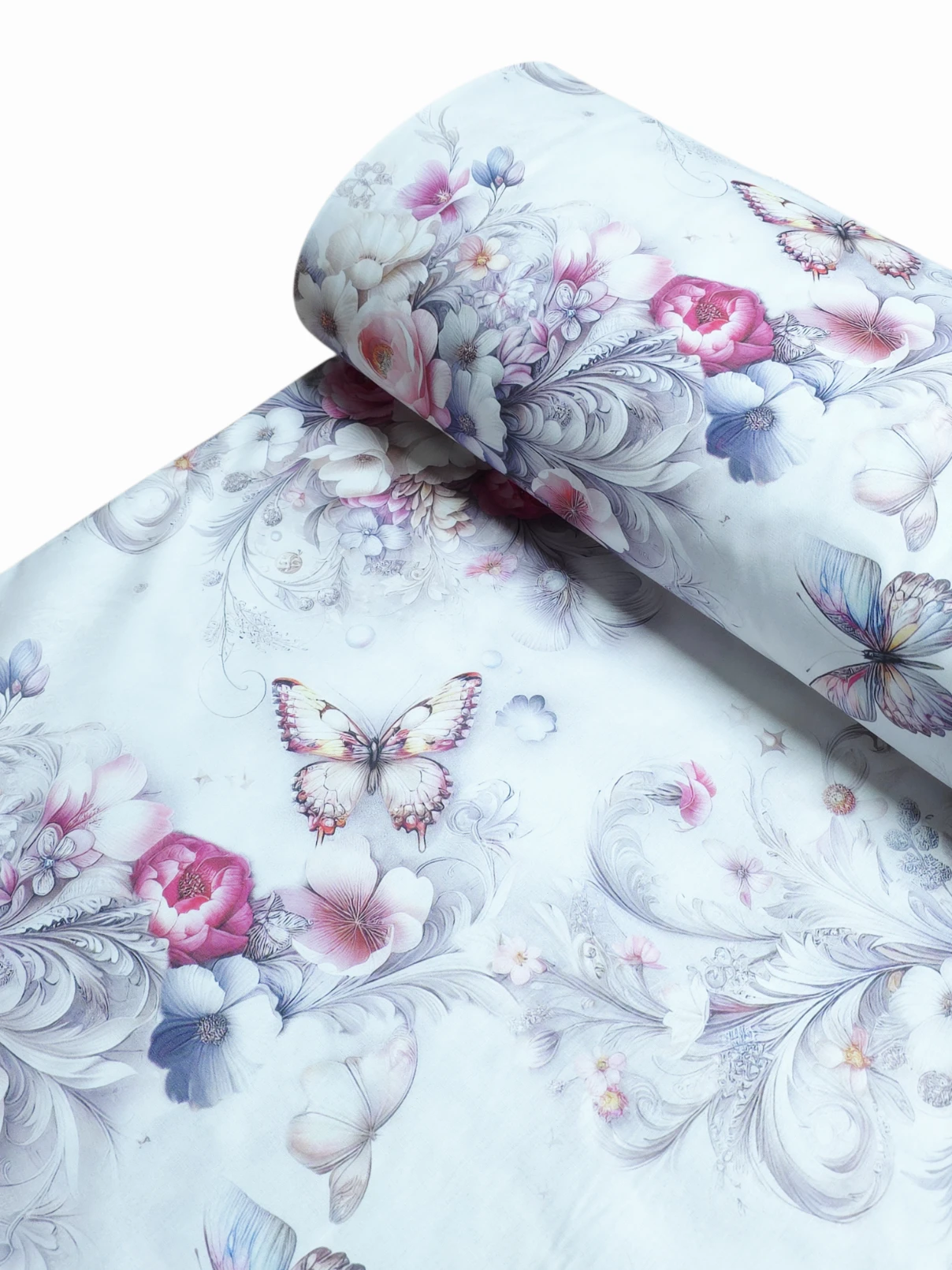 Bumbac ranforce premium Butterfly Blossom Whisper