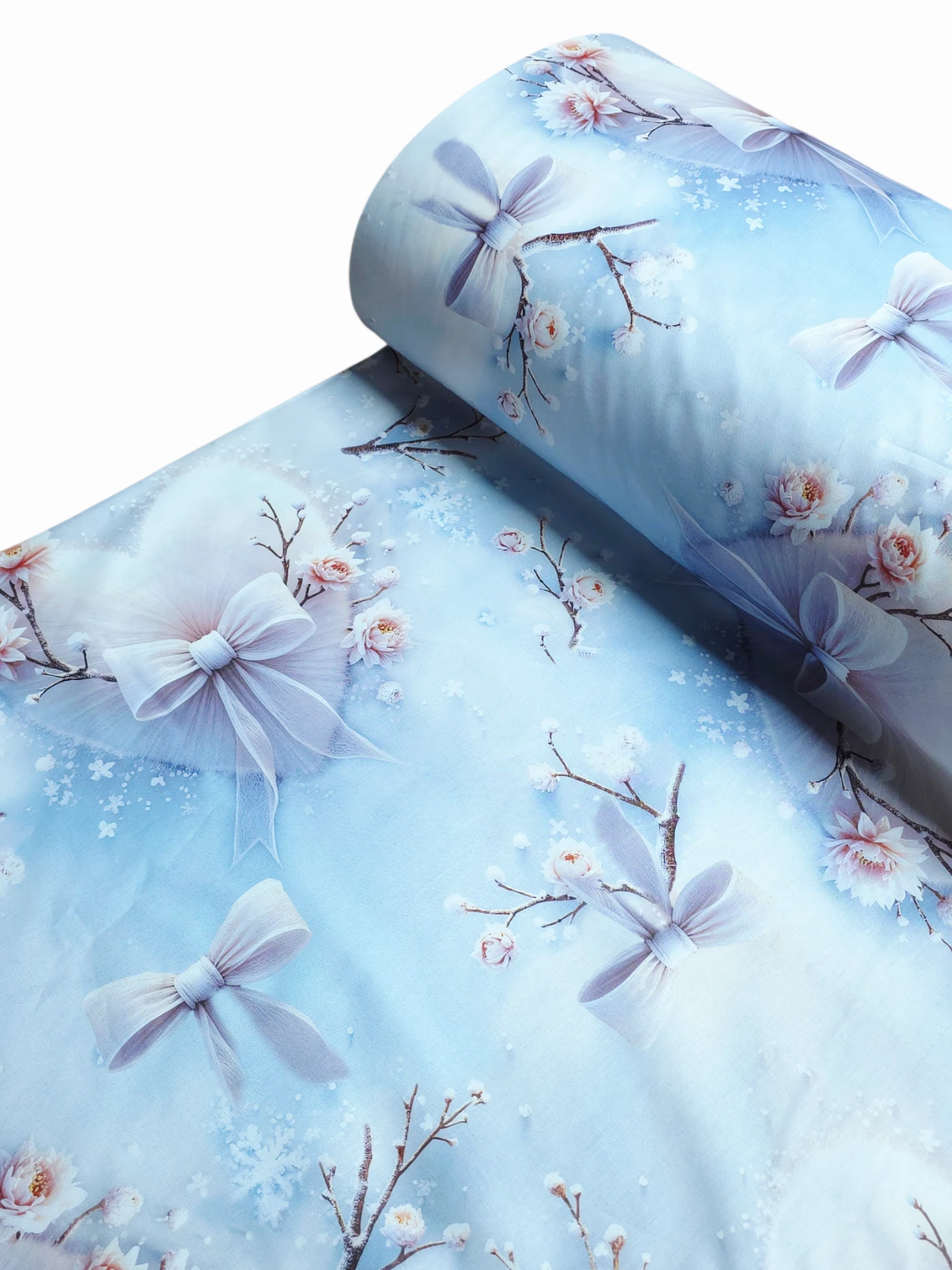 Bumbac ranforce premium Winter Blossom Bow