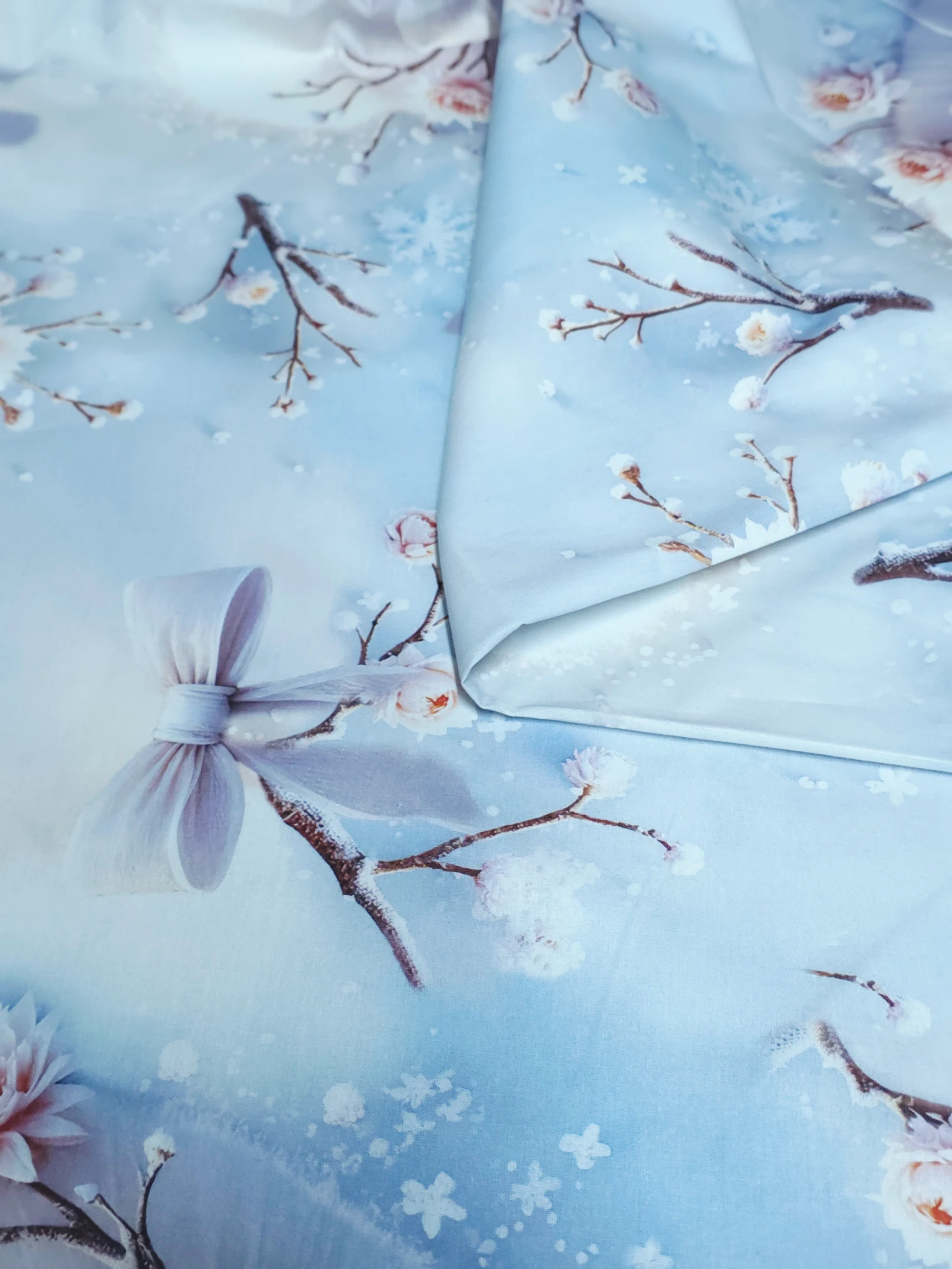 Bumbac ranforce premium Winter Blossom Bow