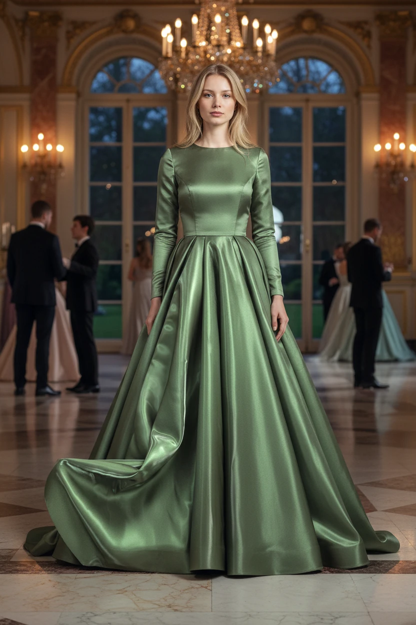 Organza Glisse kaki