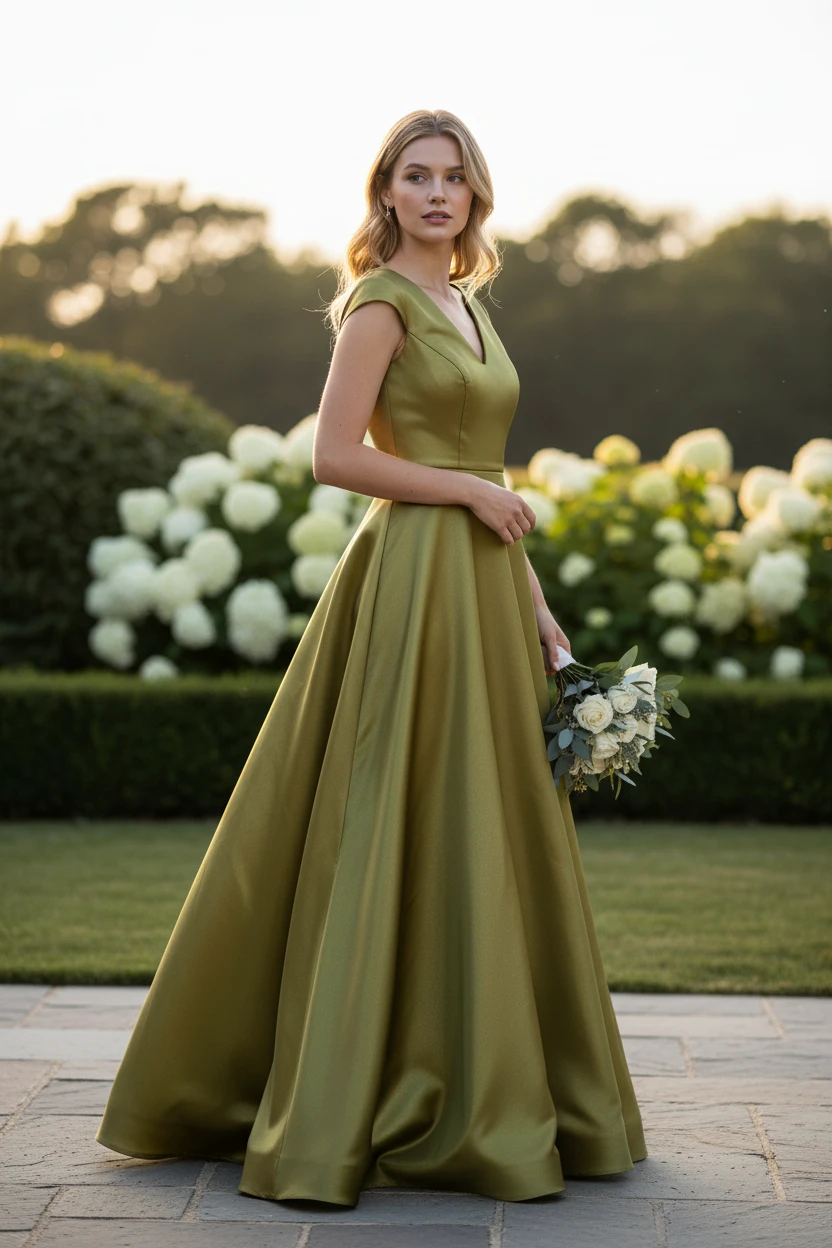 Organza Glisse verde lime