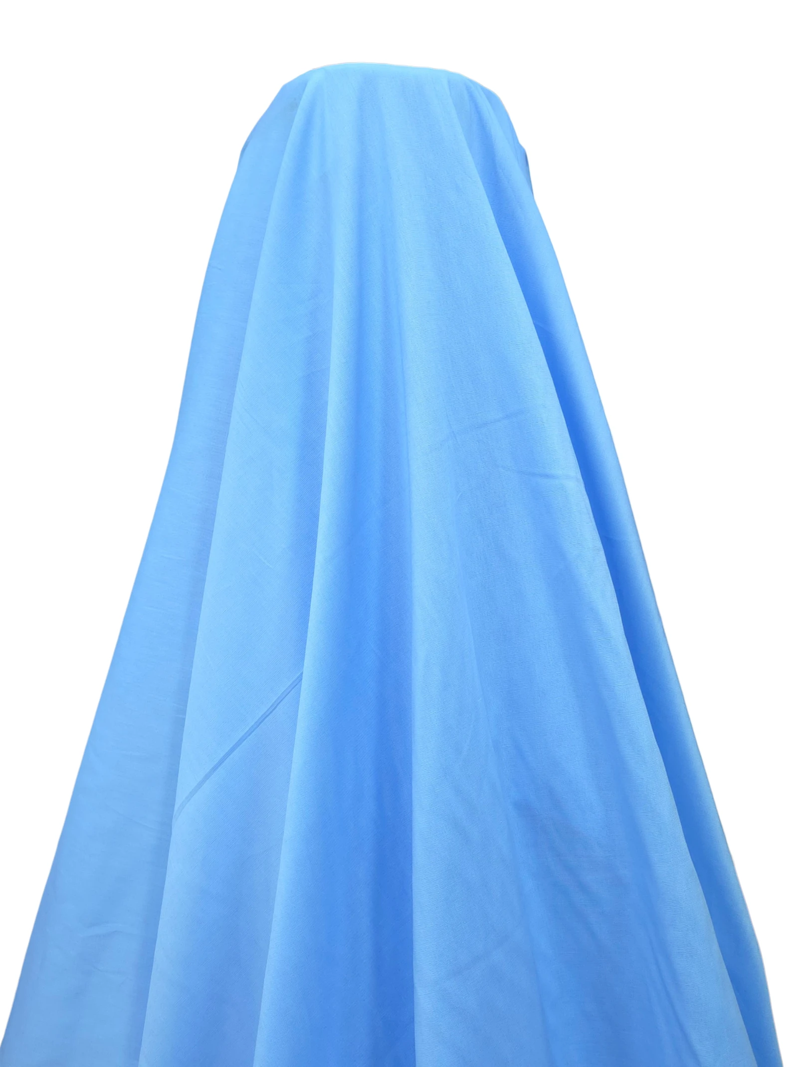 Poplin usor elastic bleu