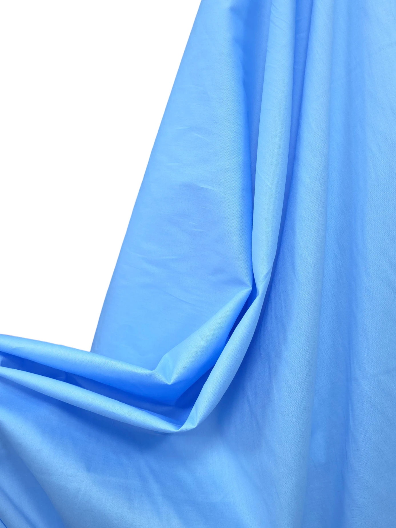 Poplin usor elastic bleu