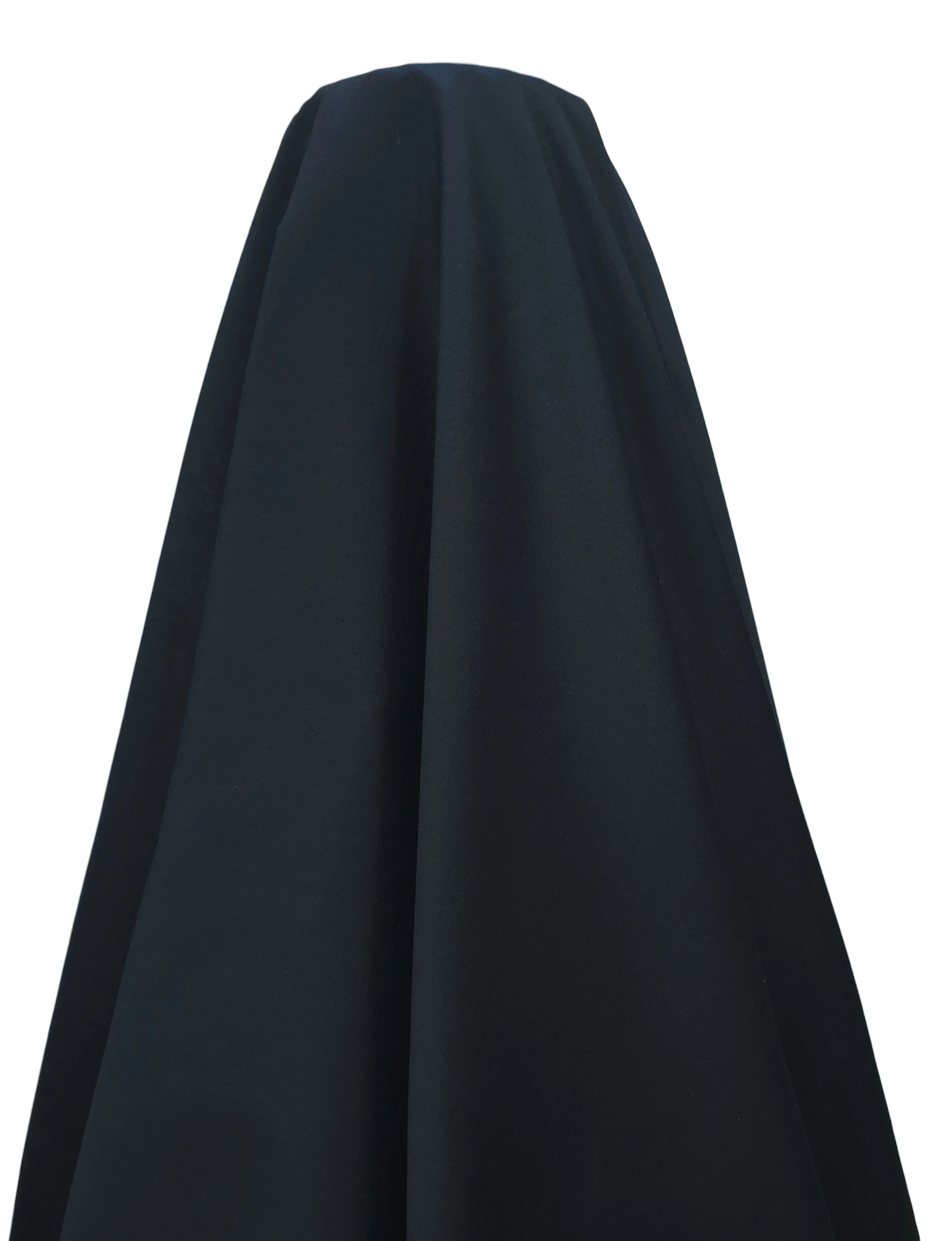 Poplin usor elastic negru