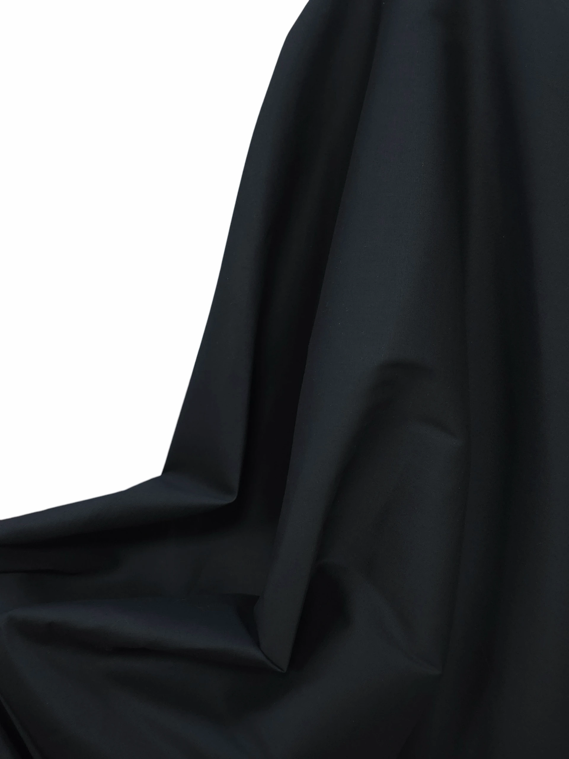 Poplin usor elastic negru