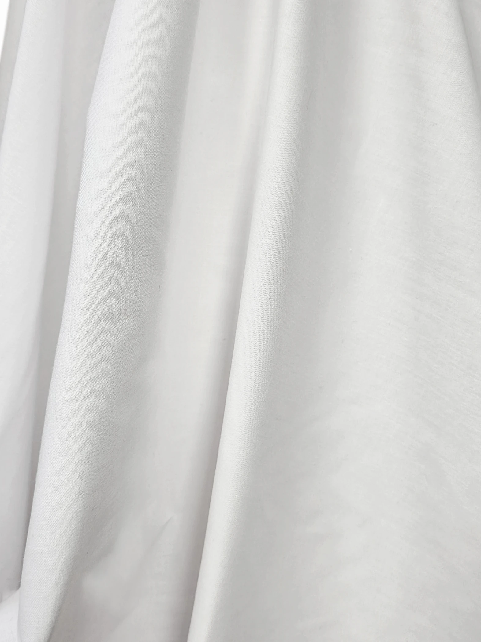 Poplin usor elastic alb