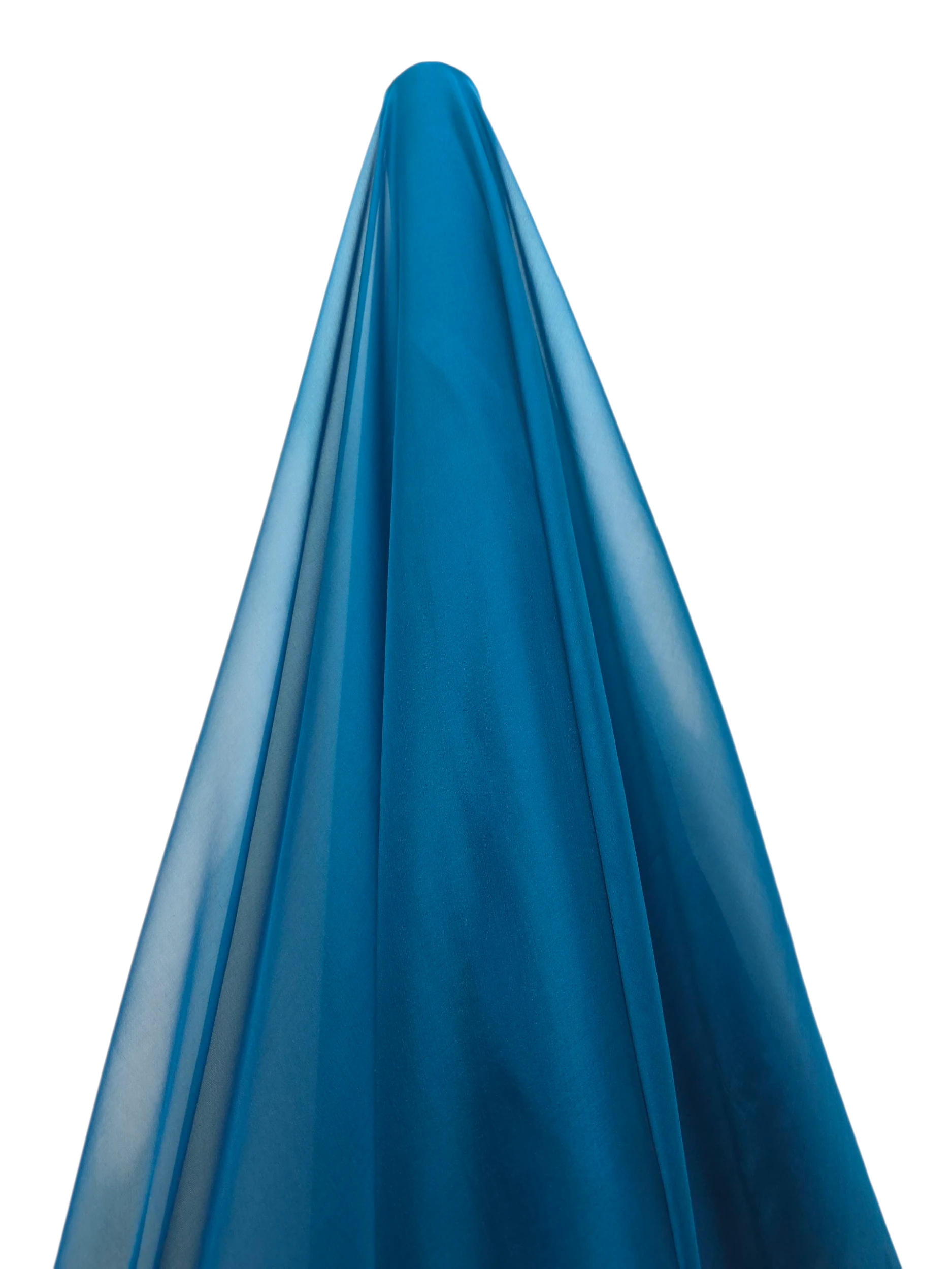 Matase naturala voal midnight bleu