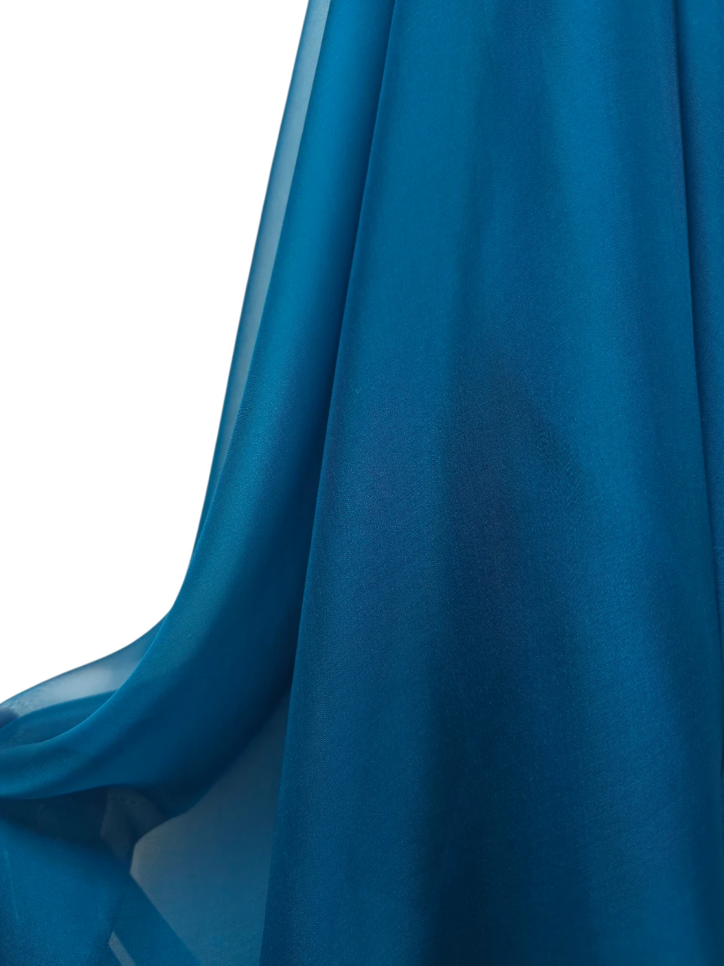 Matase naturala voal midnight bleu