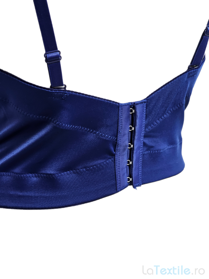Corset modelator din satin cu cupe, bleumarin