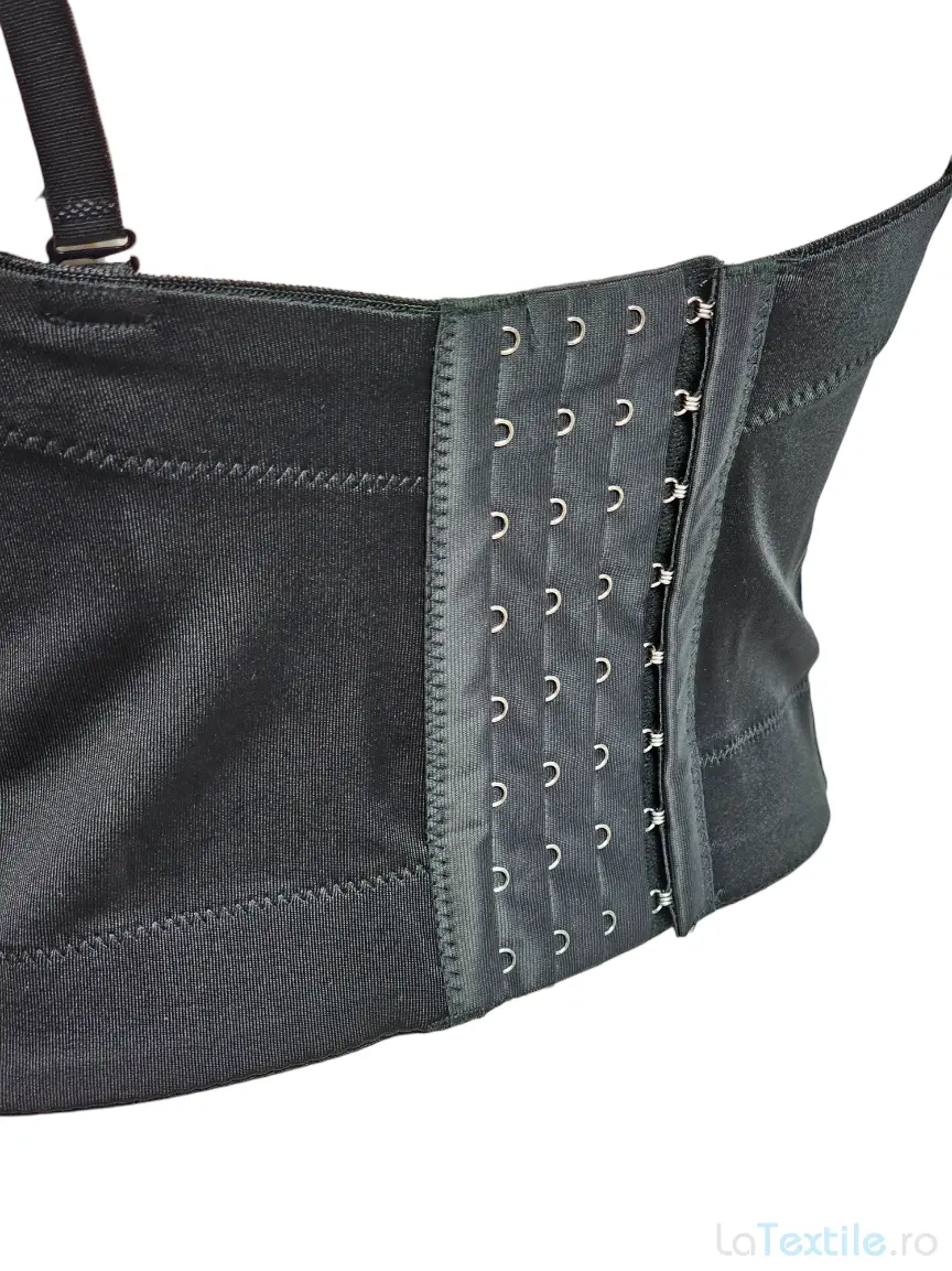Corset modelator cu perlute cusute, Negru
