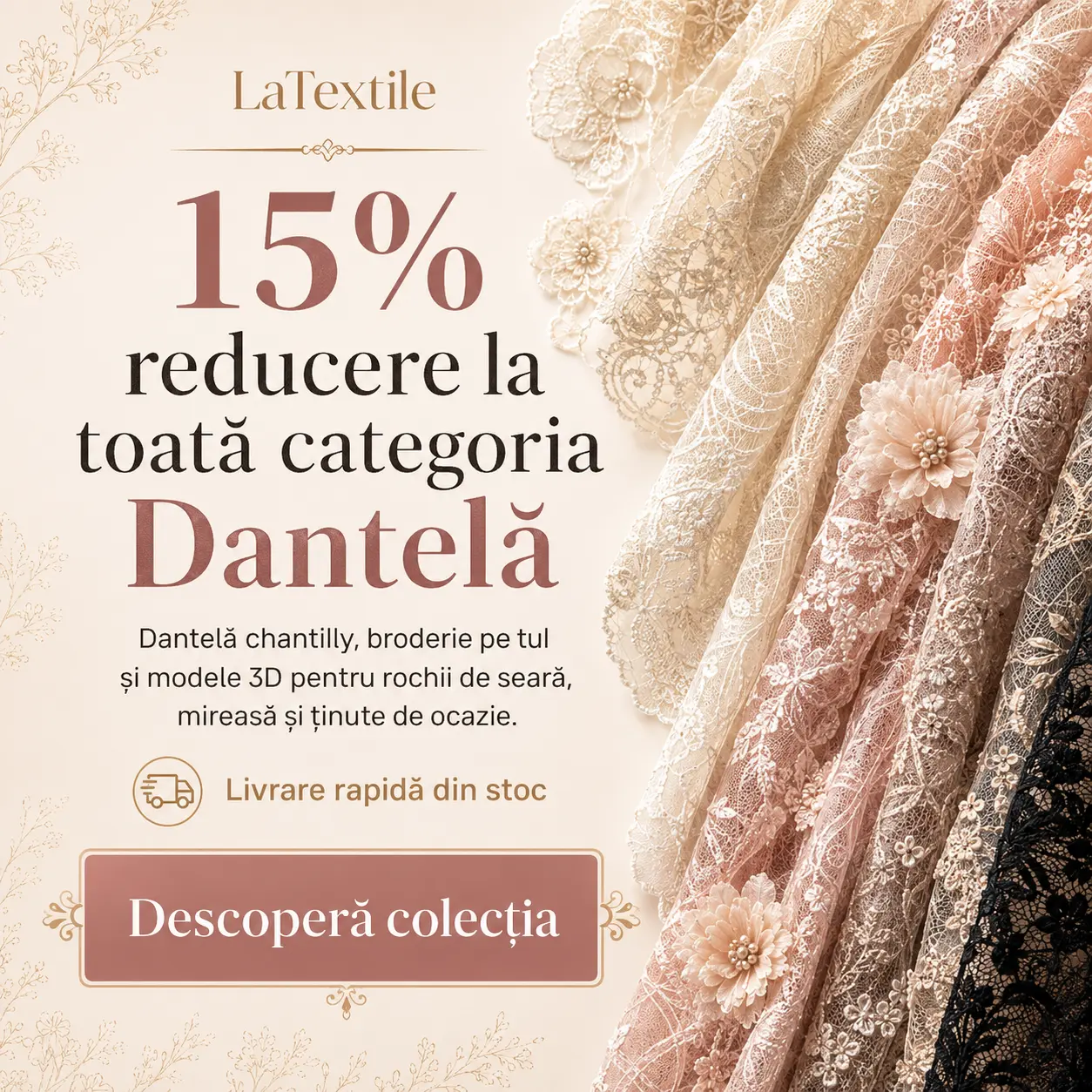 Reduceri la dantela
