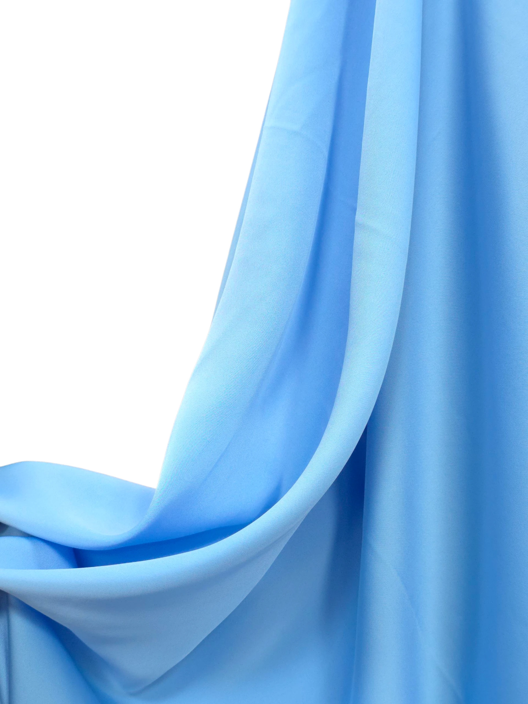 Satin elastic Paris bleu ciel