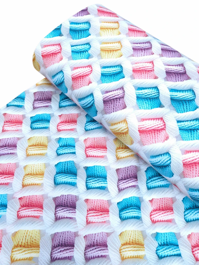 Bumbac imprimat digital fire tricotat multicolor