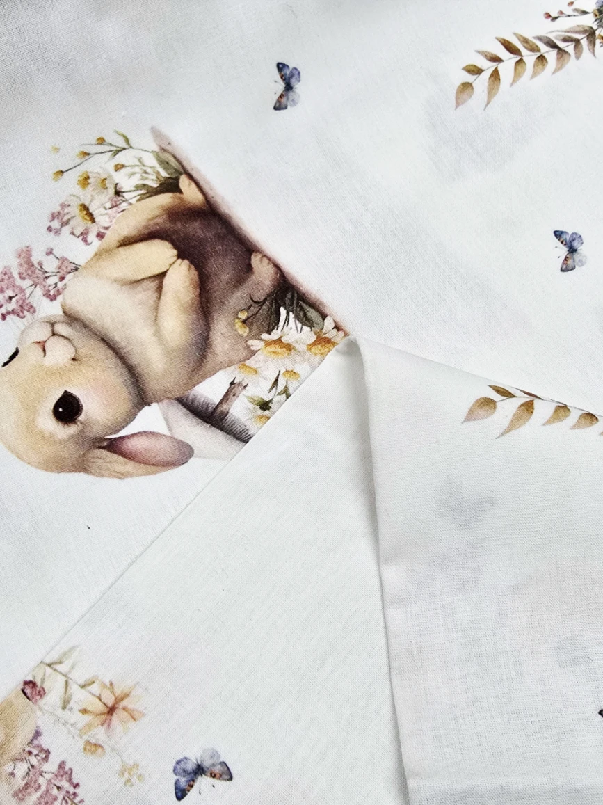 Bumbac satinat Ranforce animalute