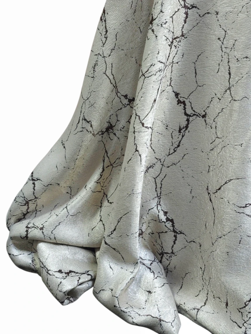 Material draperie bej model marmura