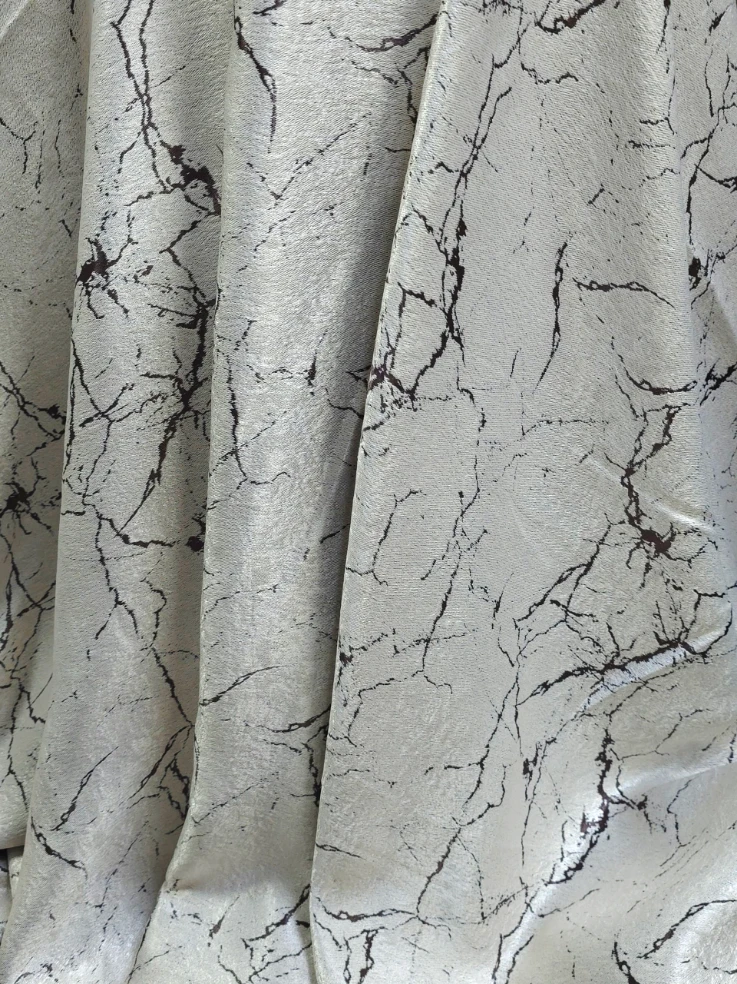 Material draperie bej model marmura