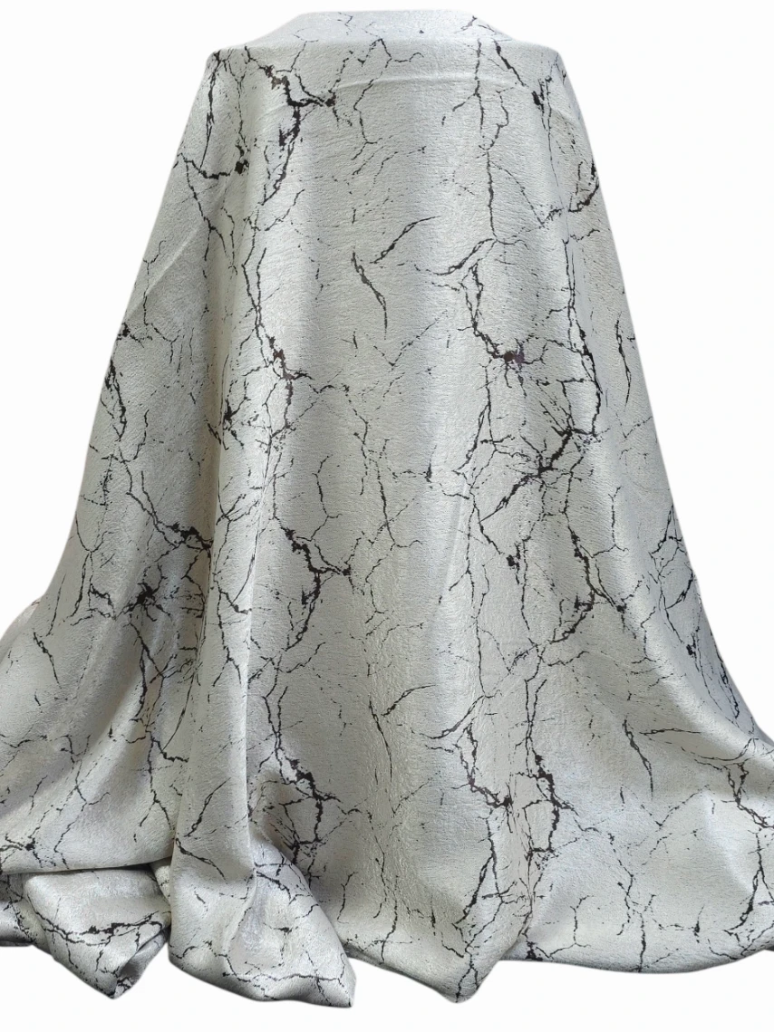 Material draperie bej model marmura