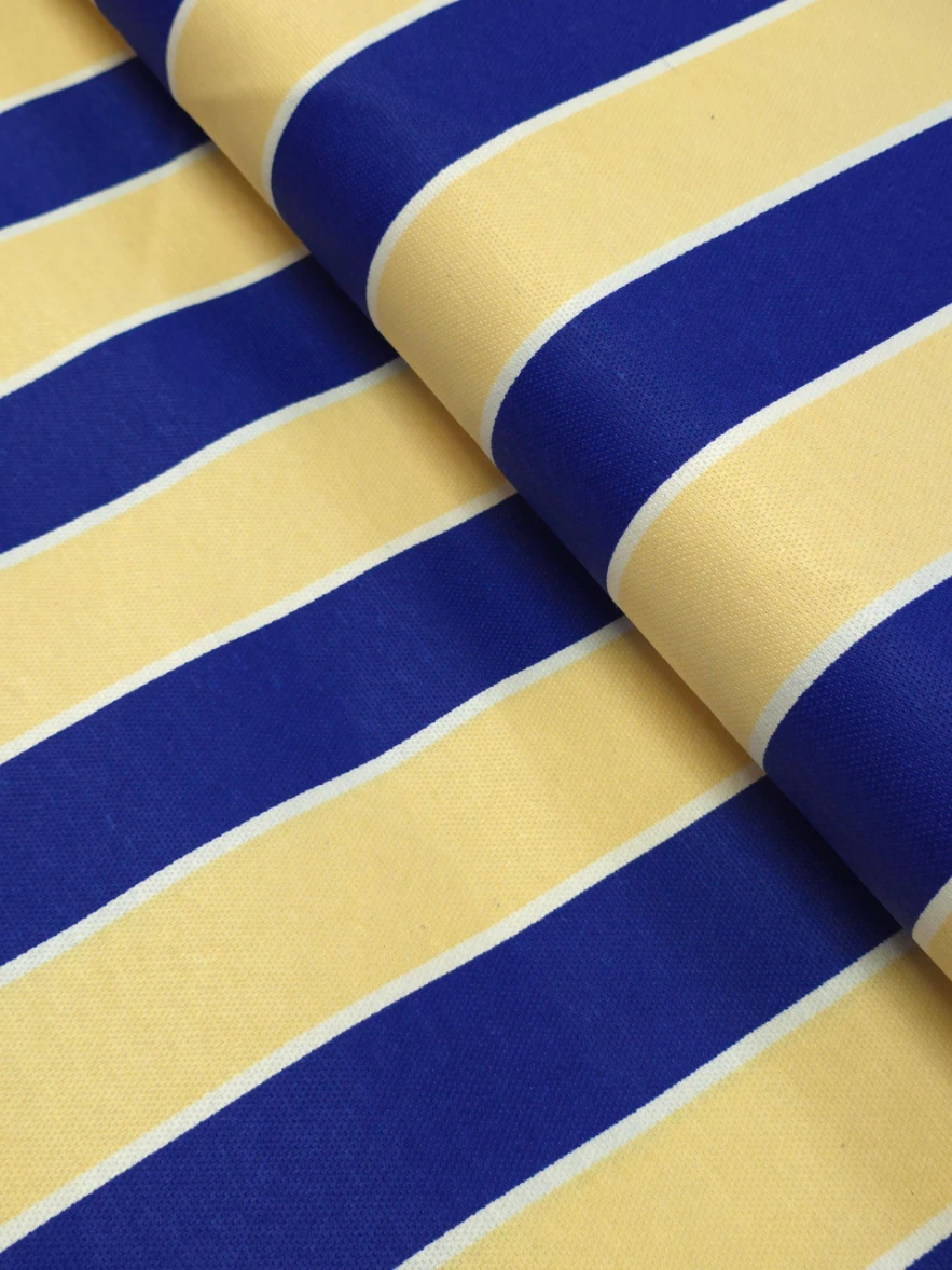 Material prelata decor sau sezlonguri dungi albastre