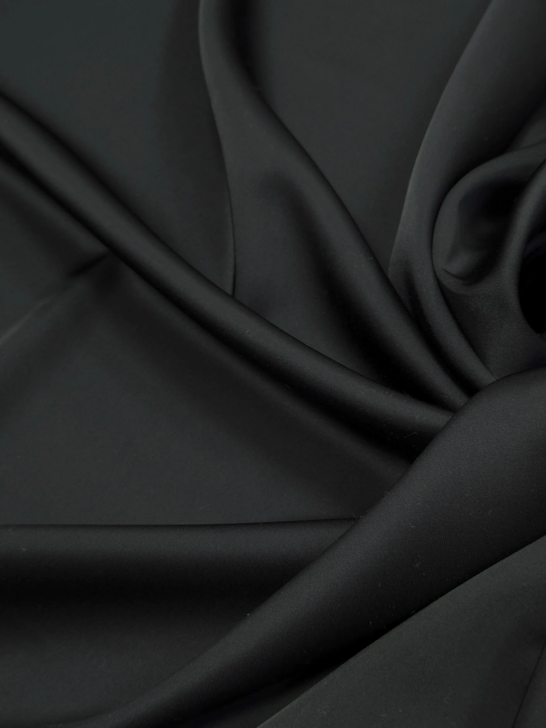 Satin elastic Paris negru
