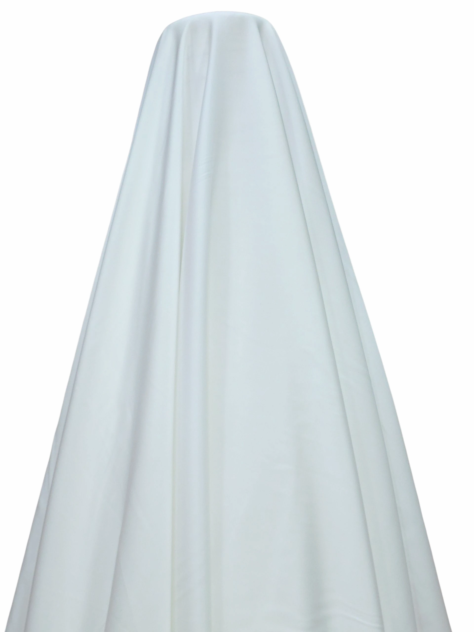 Satin elastic Paris alb