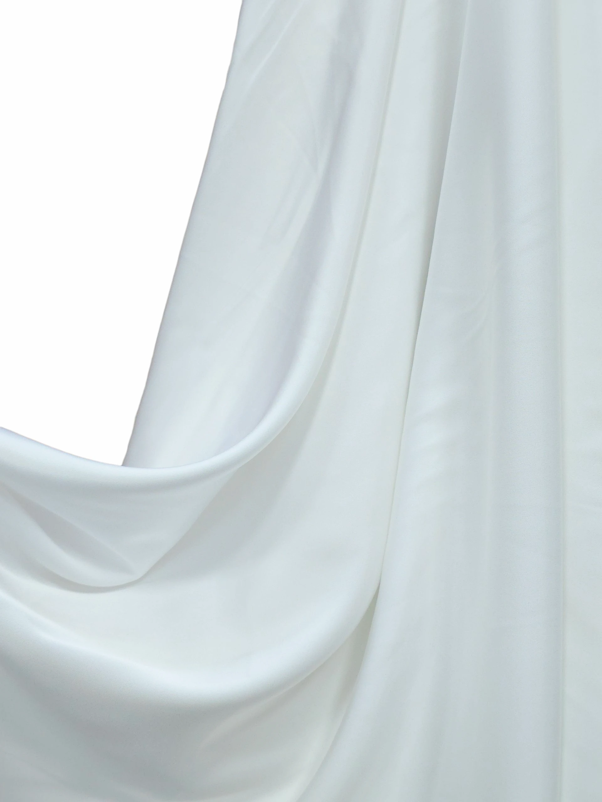 Satin elastic Paris alb