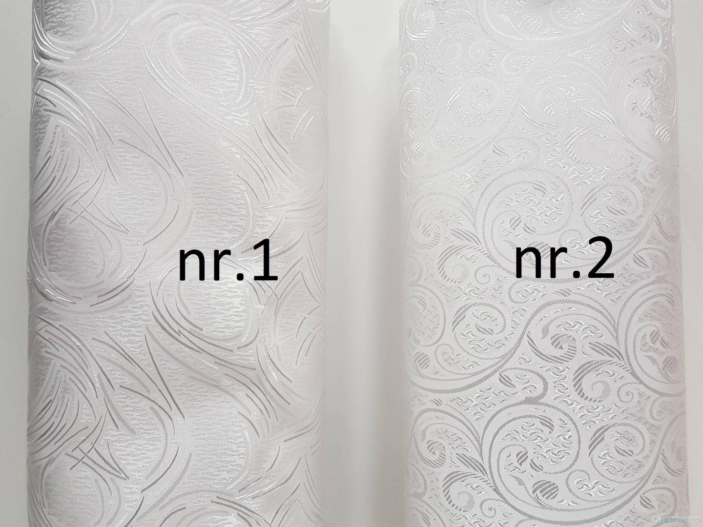 Material decor, fete de masa sau draperii alb