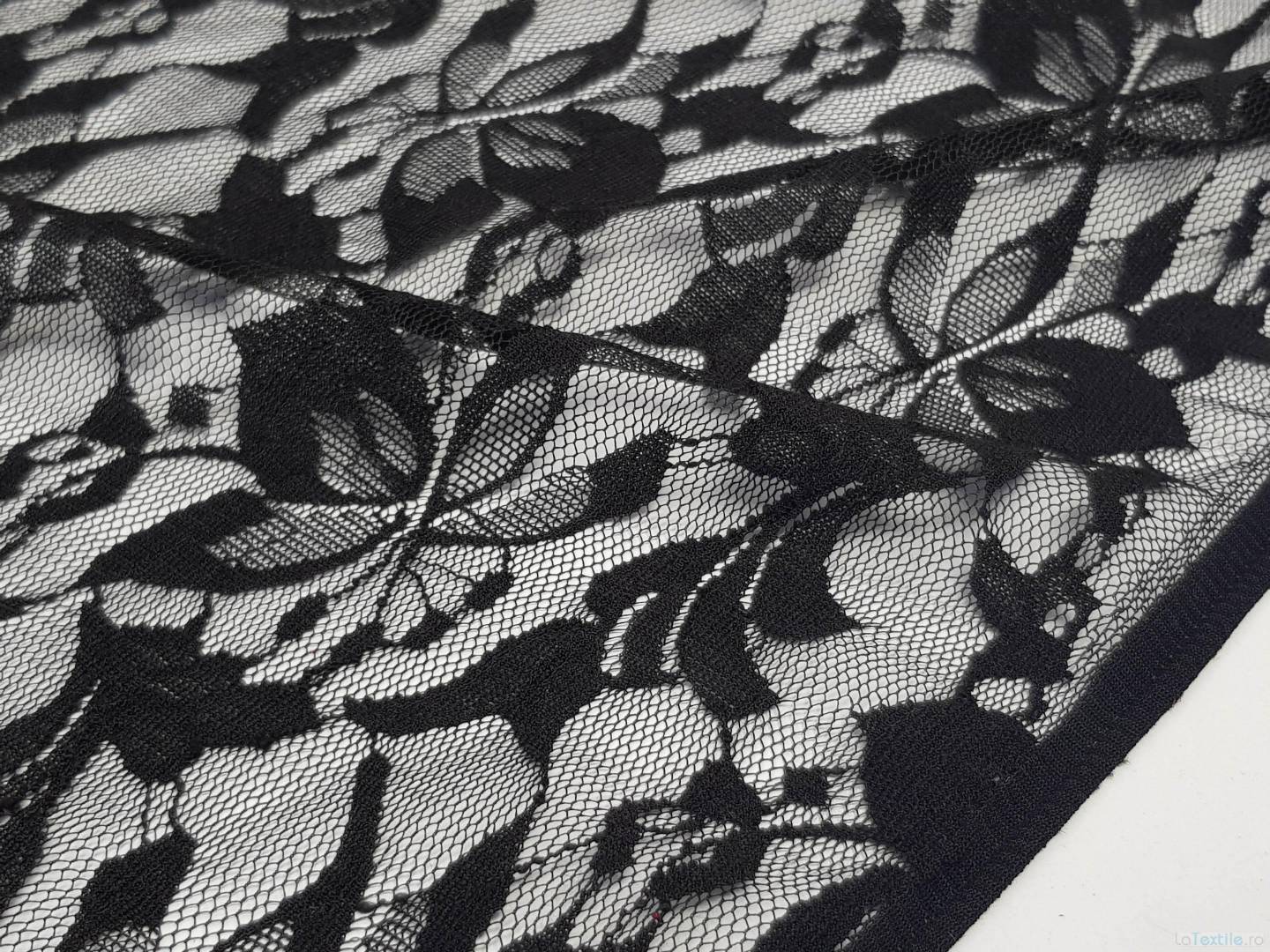 Dantela elastica neagra