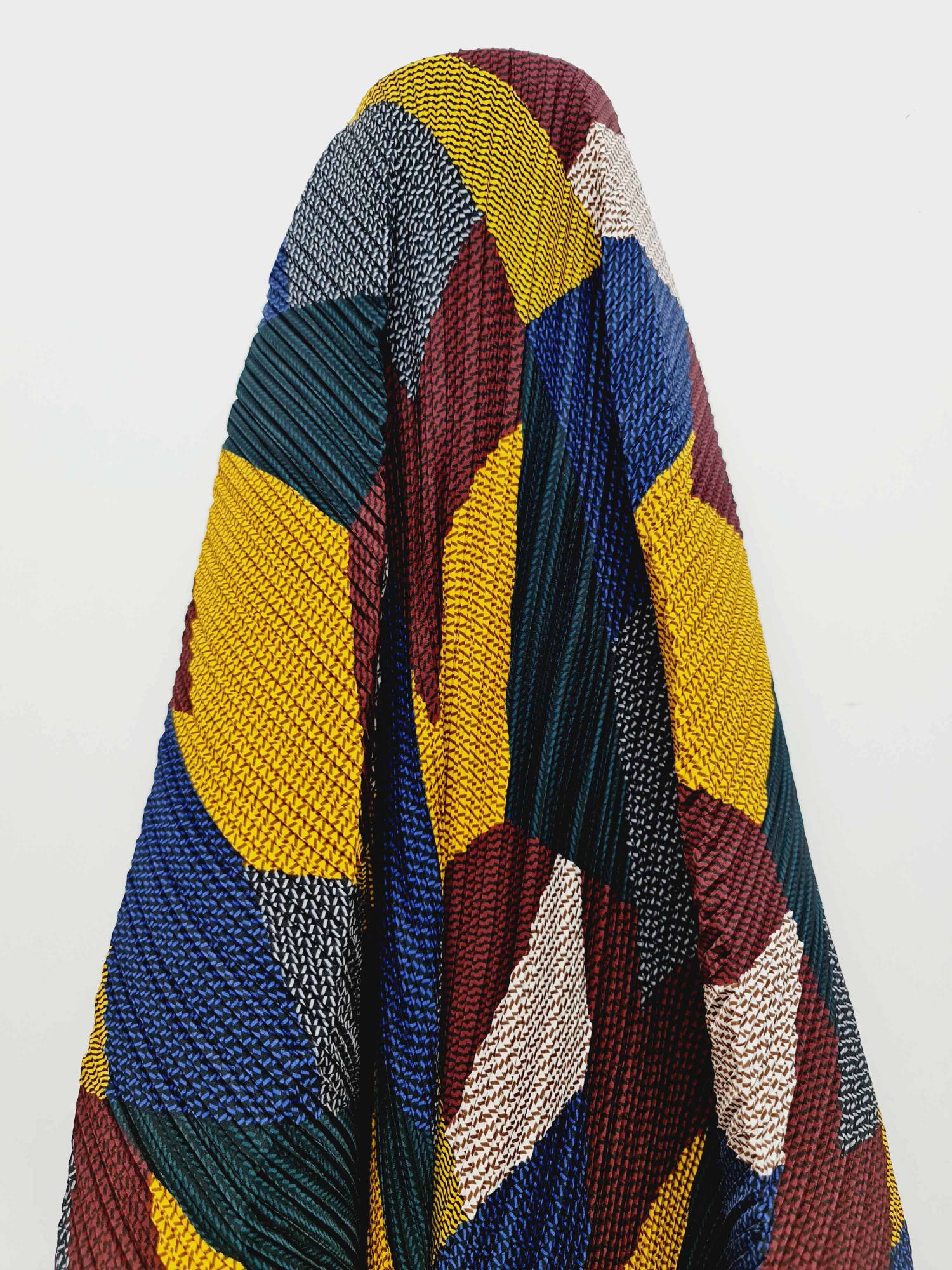 Matase plisata multicolor