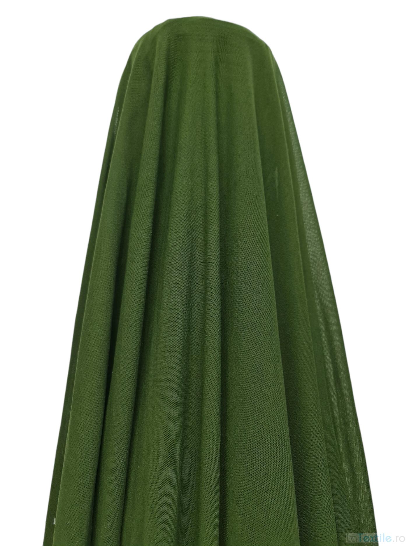 Tul elastic verde kaki
