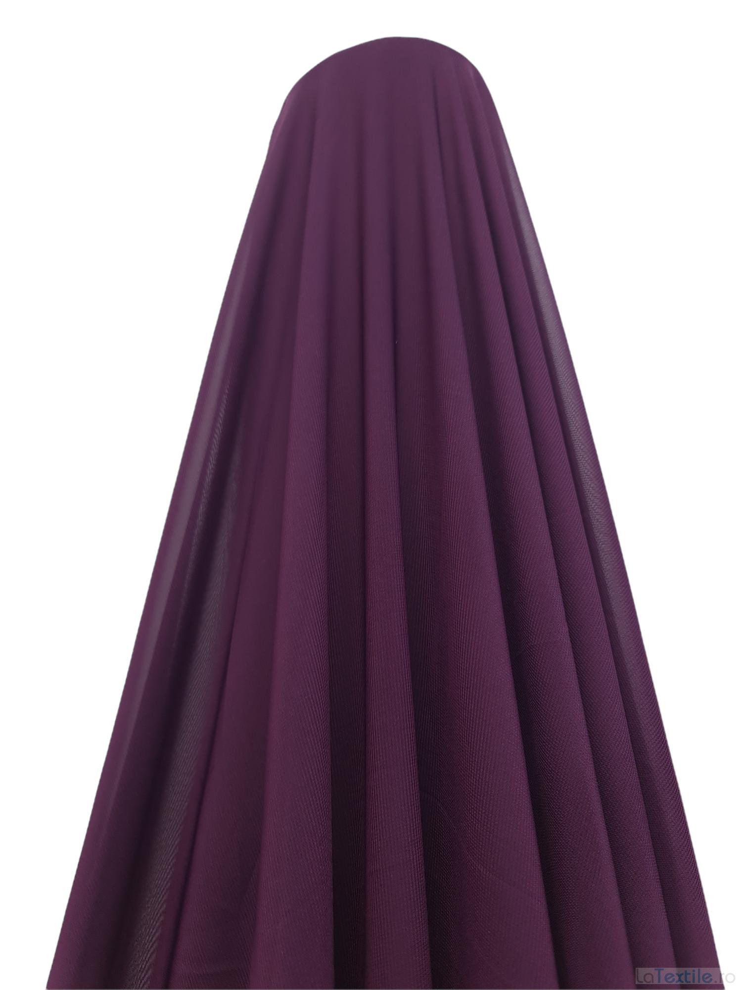 Voal chiffon mov inchis