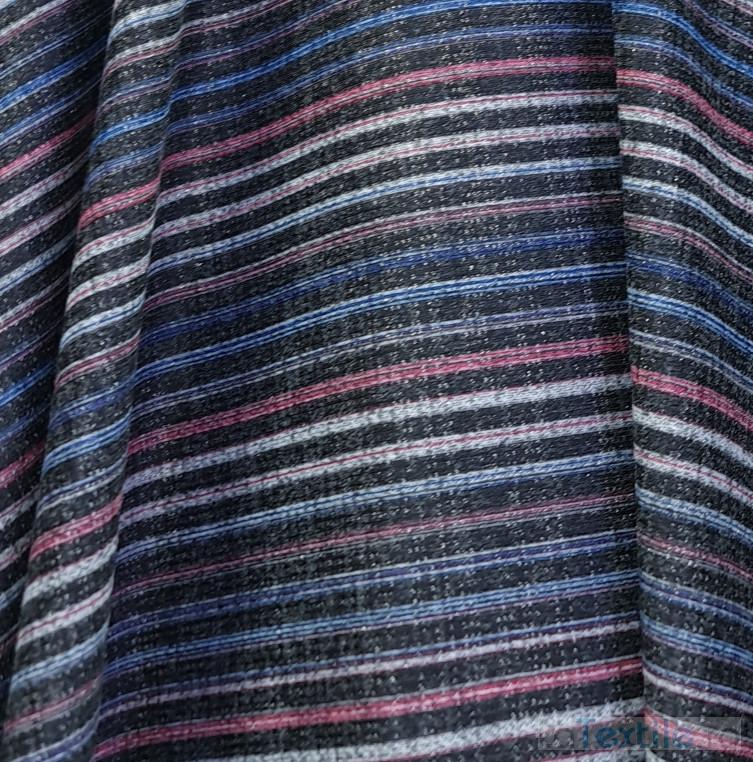 Jerse tip tricot dungi albastru si roz cu fir lurex