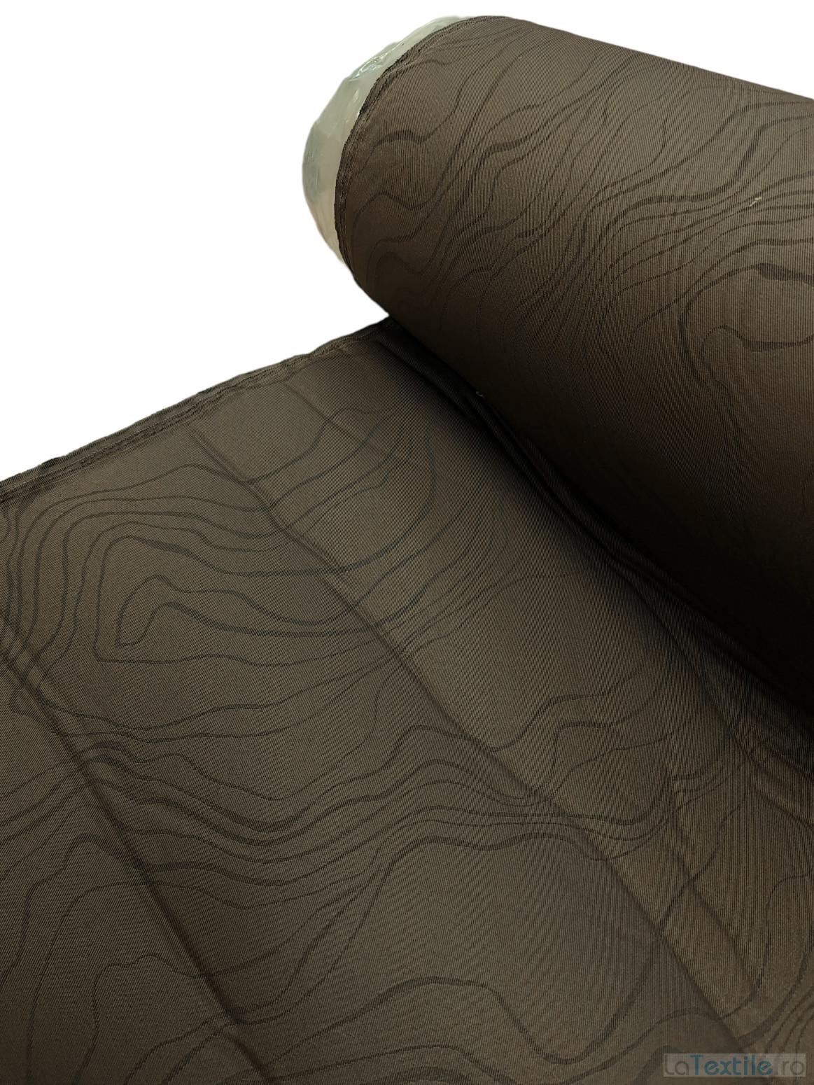 Material tapiterii auto si capitonaje maro cu folie termoadeziva