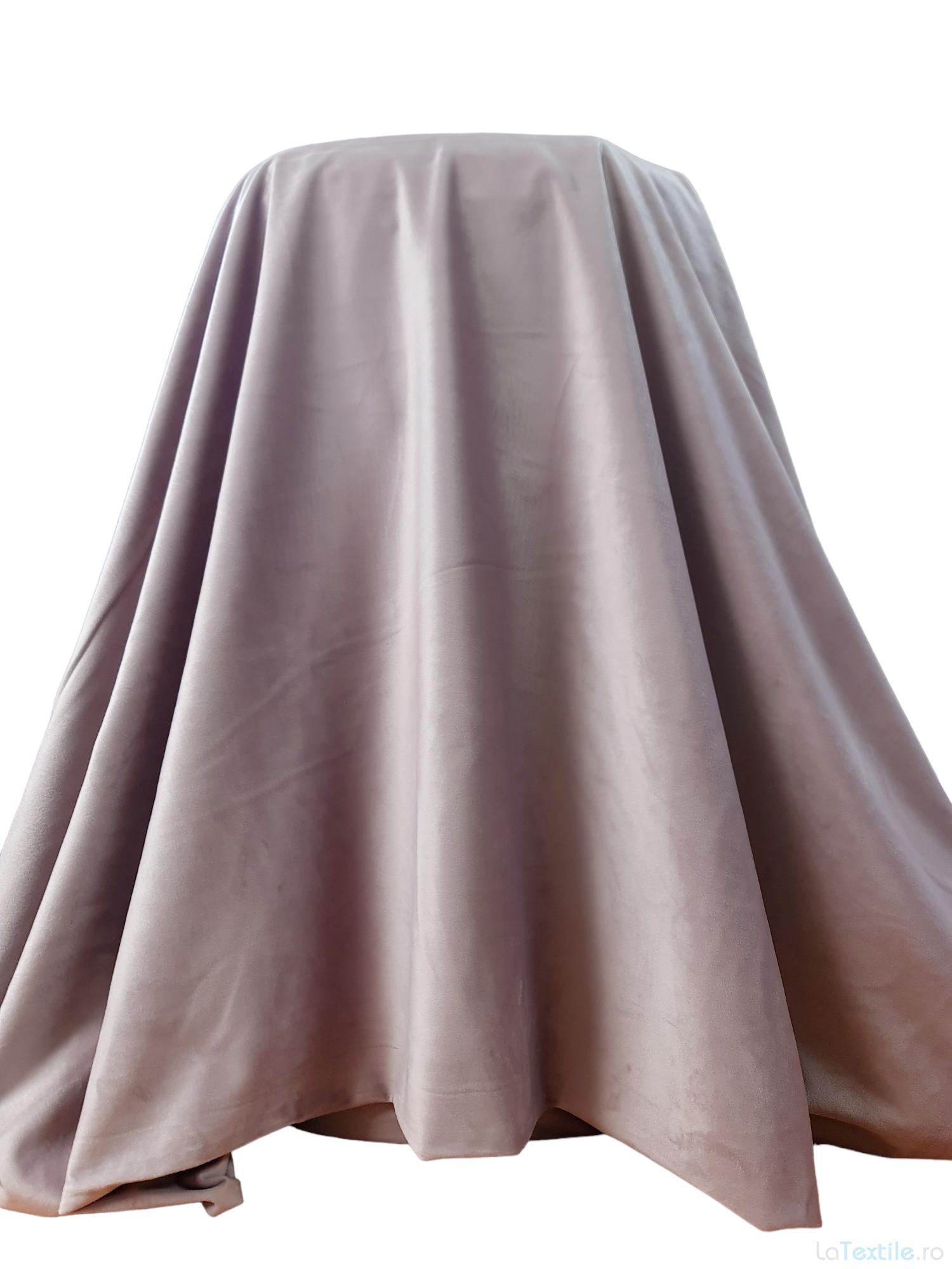 Material draperie catifea roz prafuit