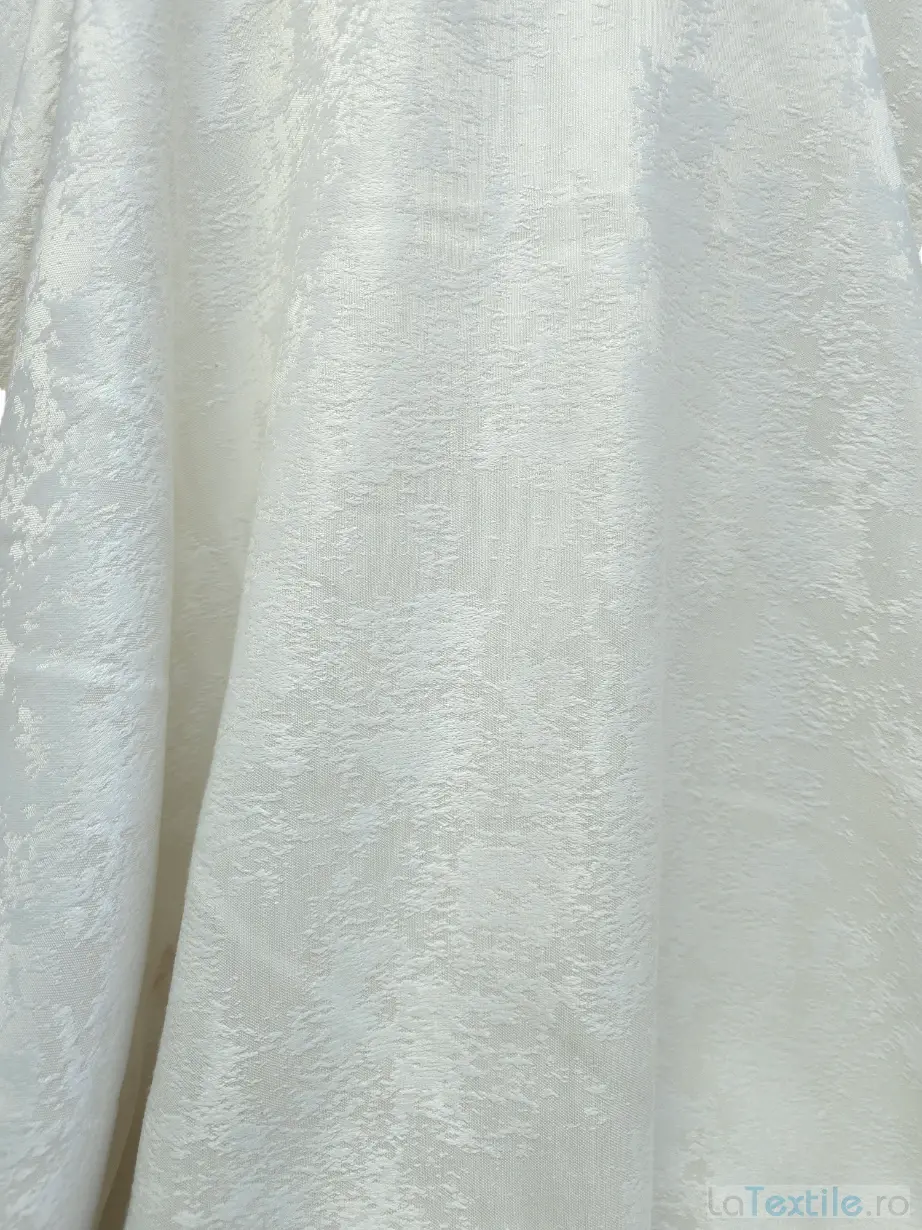 Material draperie Nisip alb ivoire