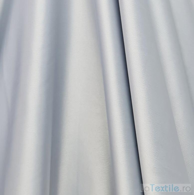 Tafta elastica Soft cu fir de matase gri perlat
