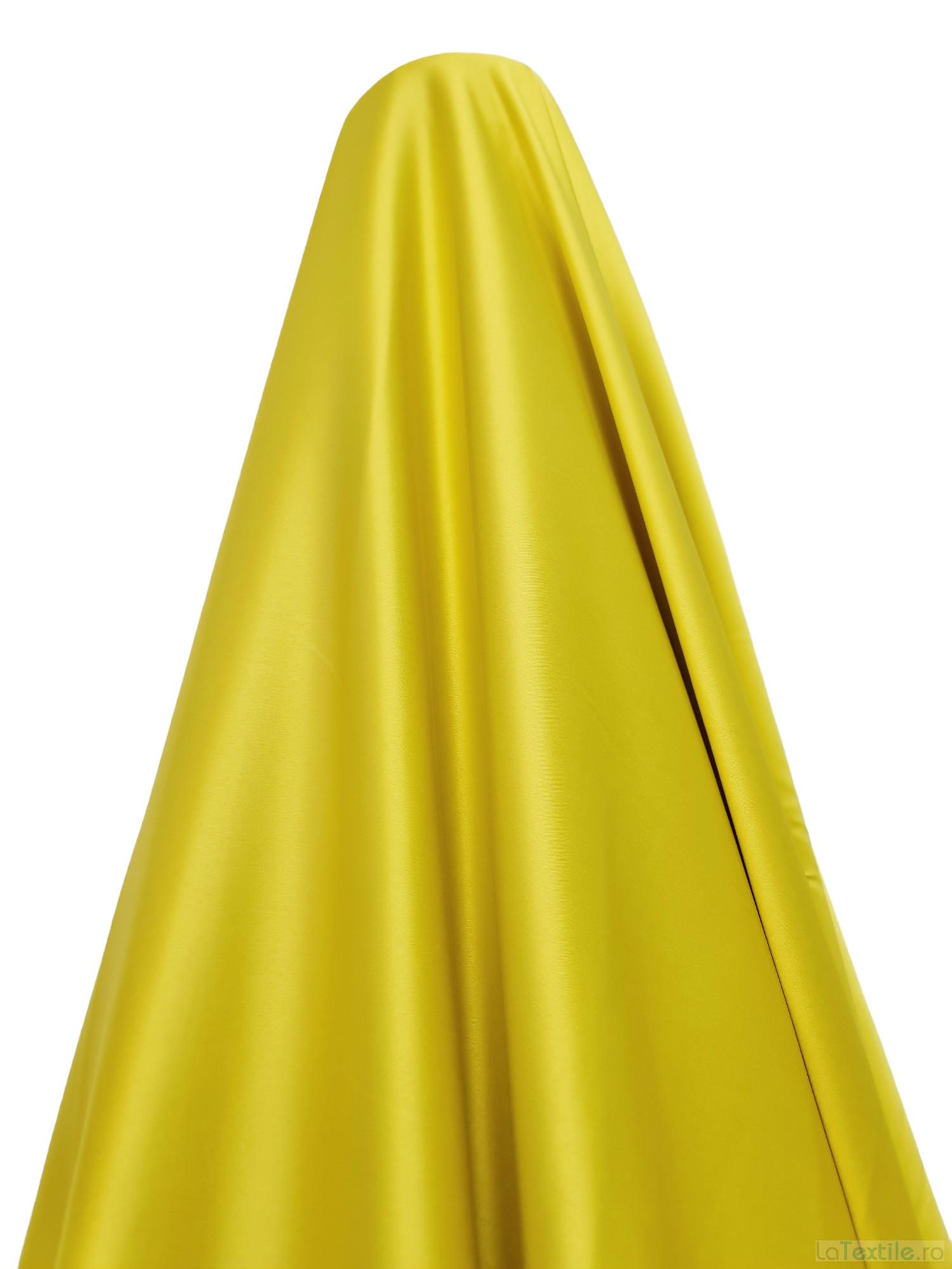 Tafta elastica Soft cu fir de matase galben-verzui