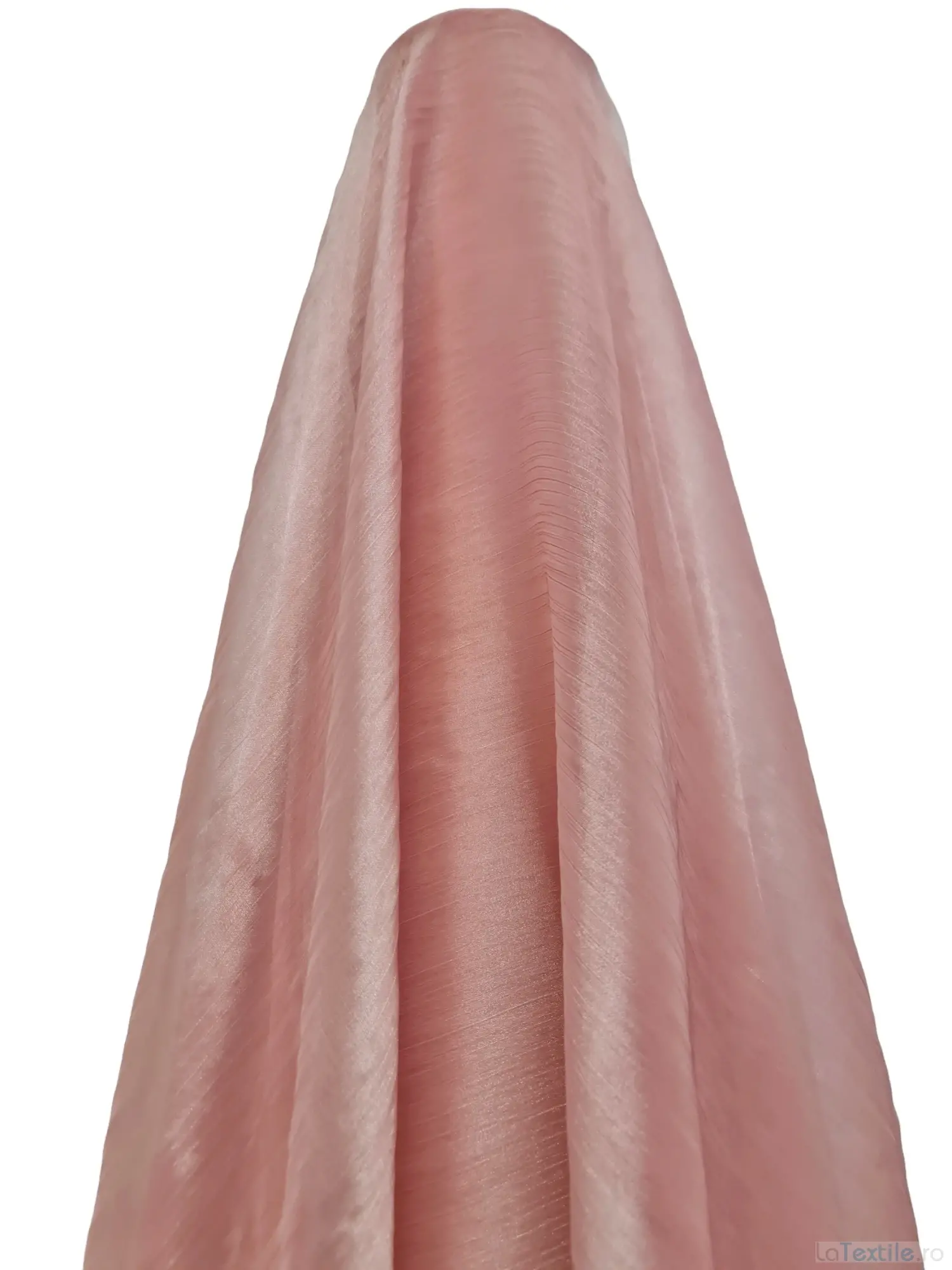 Organza usor creponata roz prafuit