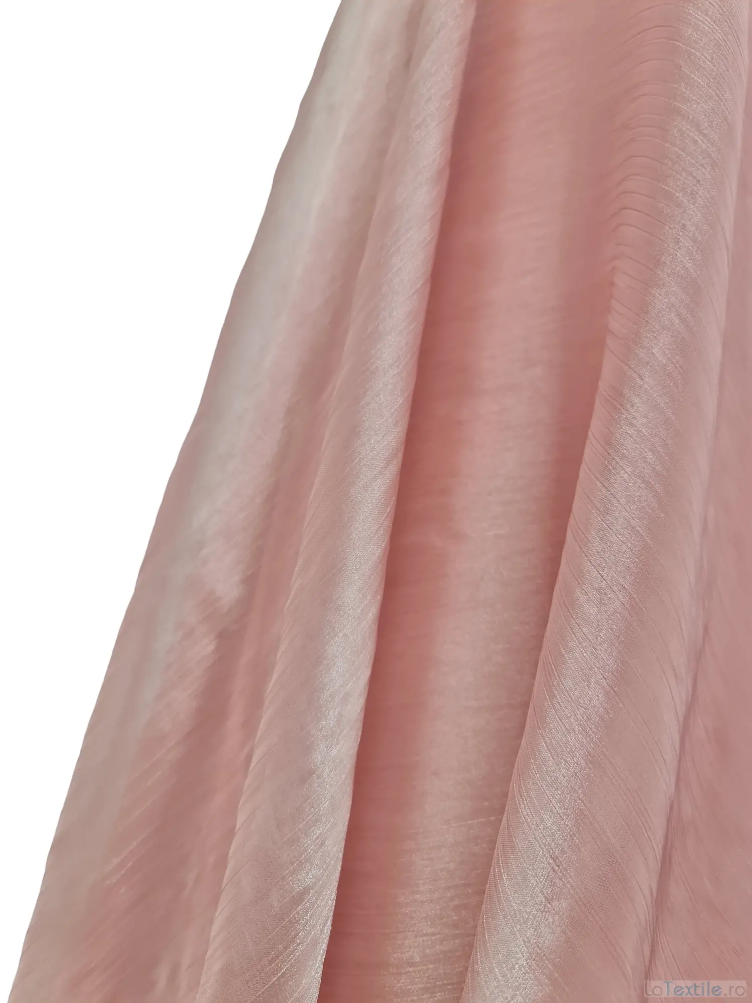 Organza usor creponata roz prafuit