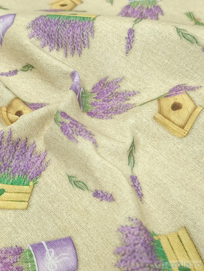 Material Home Decor imprimeu cosulete lavanda